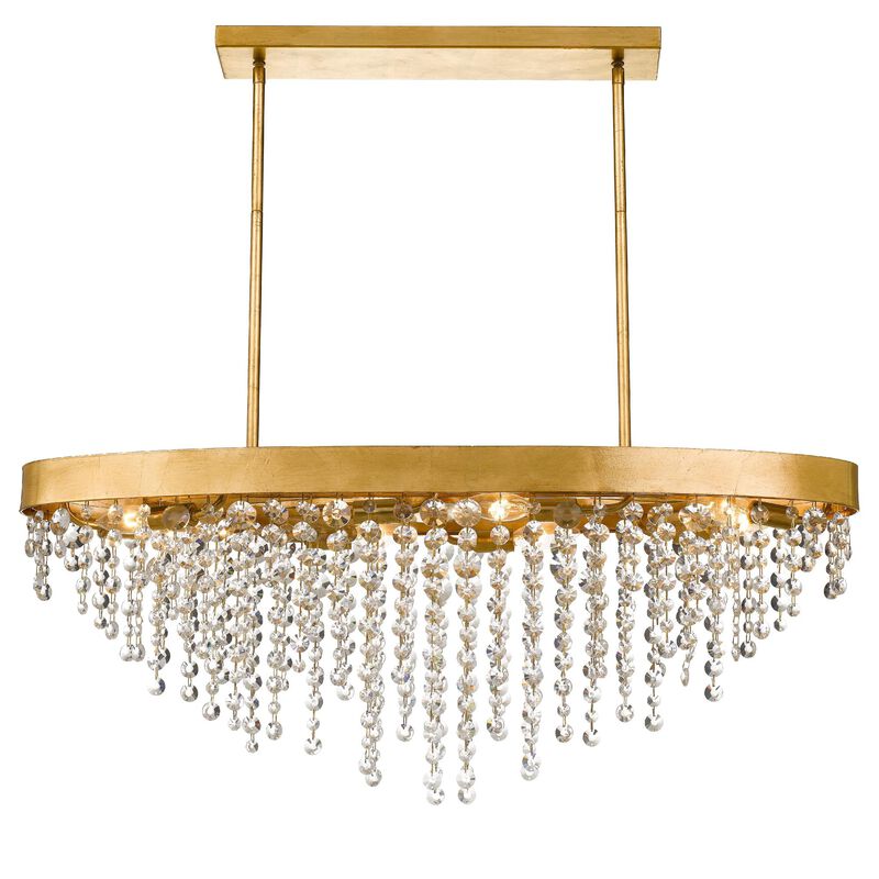 Winham 36 Inch 8 Light Linear Suspension Light by Crystorama
