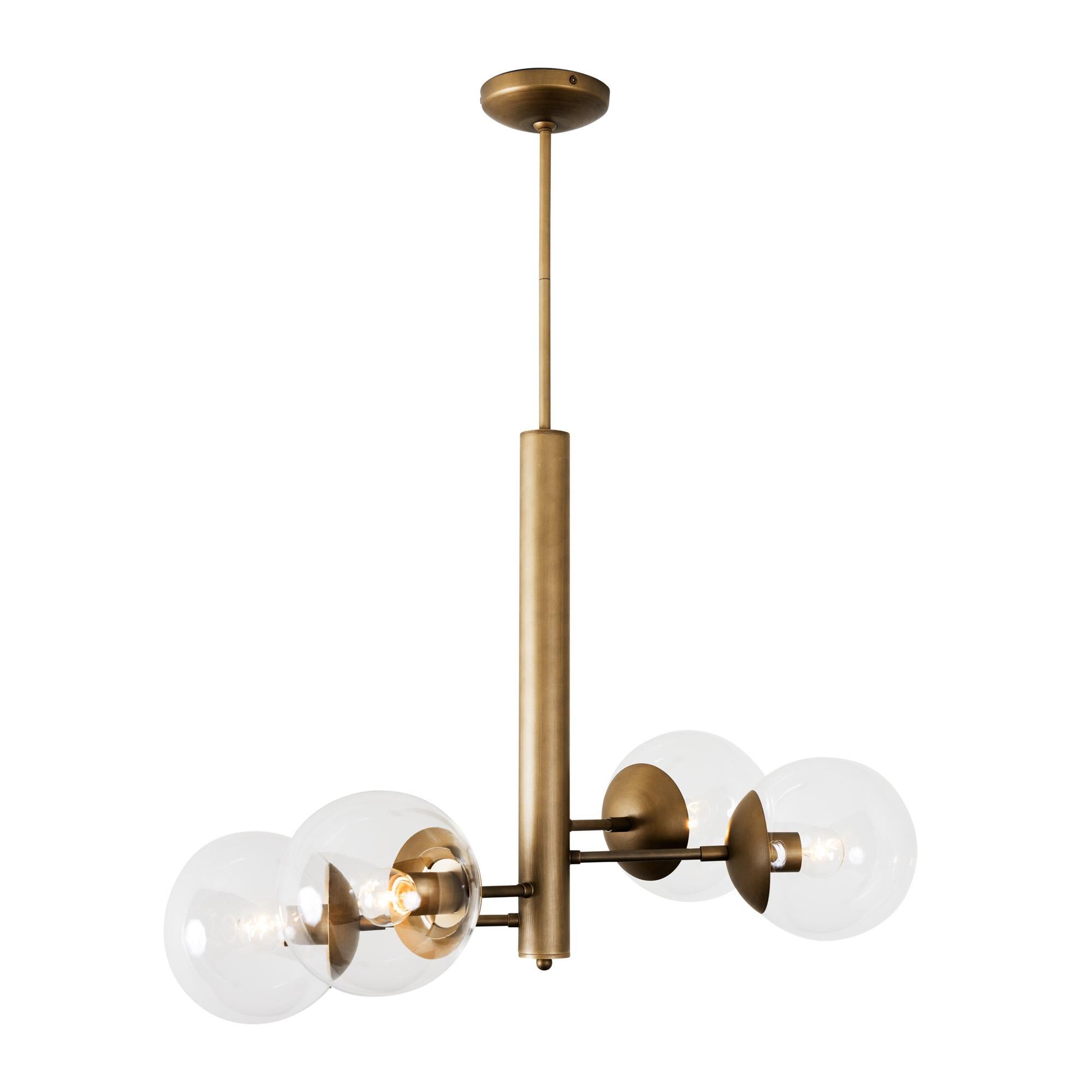 Mid-Century 28 Inch 4 Light Chandelier by Varaluz