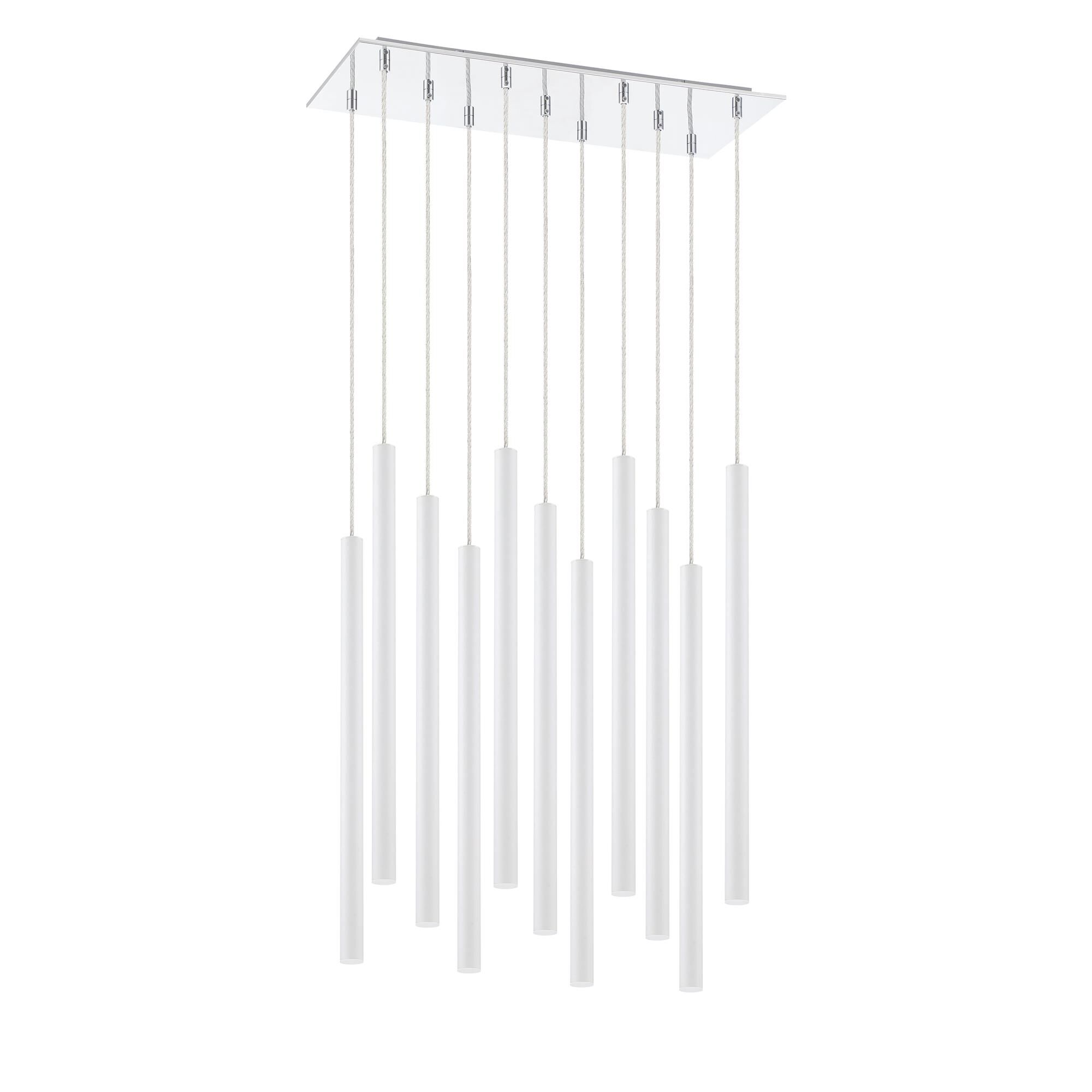 Shown in Chrome finish and Steel glass and Steel shade