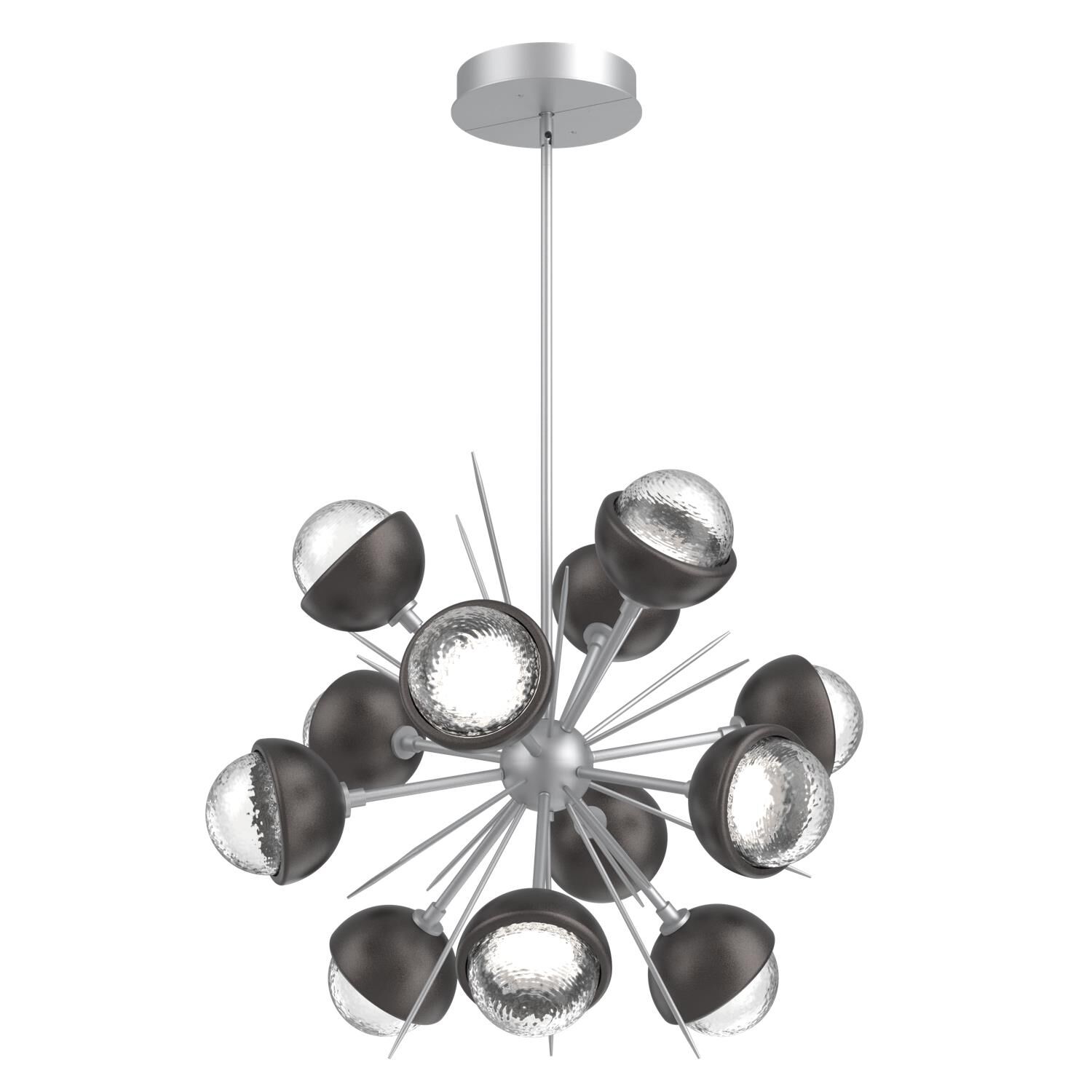 Shown in Classic Silver finish and Clear glass and Graphite accent