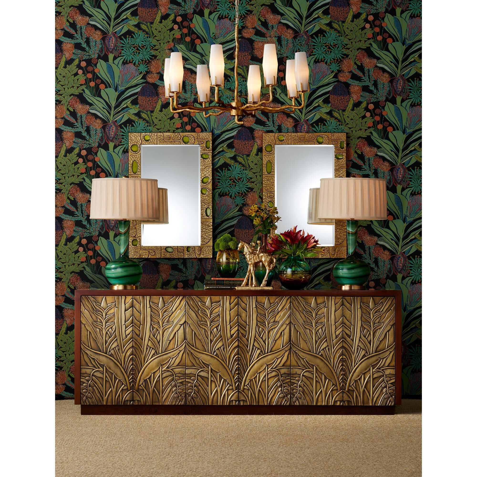 Marjorie Skouras Mathilda 36 Inch Chandelier by Currey and Company