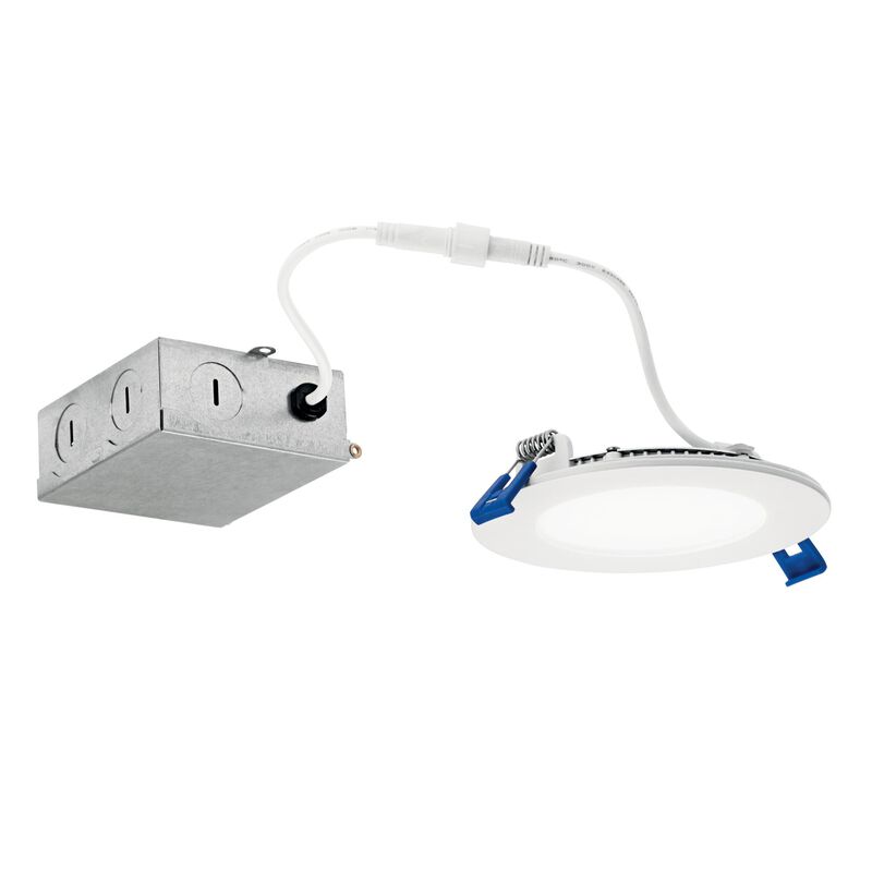 Direct To Ceiling Slim 4 Inch Outdoor Rated 1 Light Dimmable 9 Watt Recessed Single Spot Downlights LED by Kichler Lighting