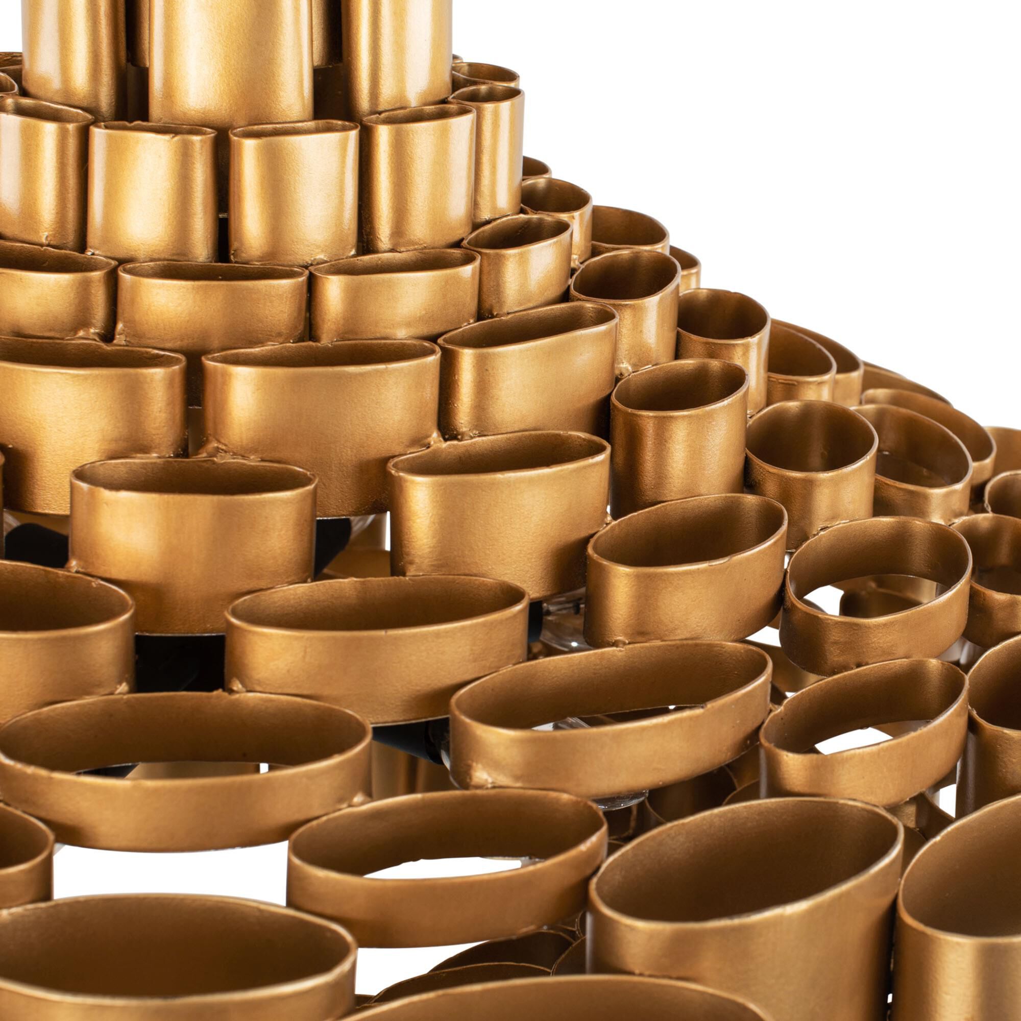 Shown in Antique Gold and Carbon Black finish