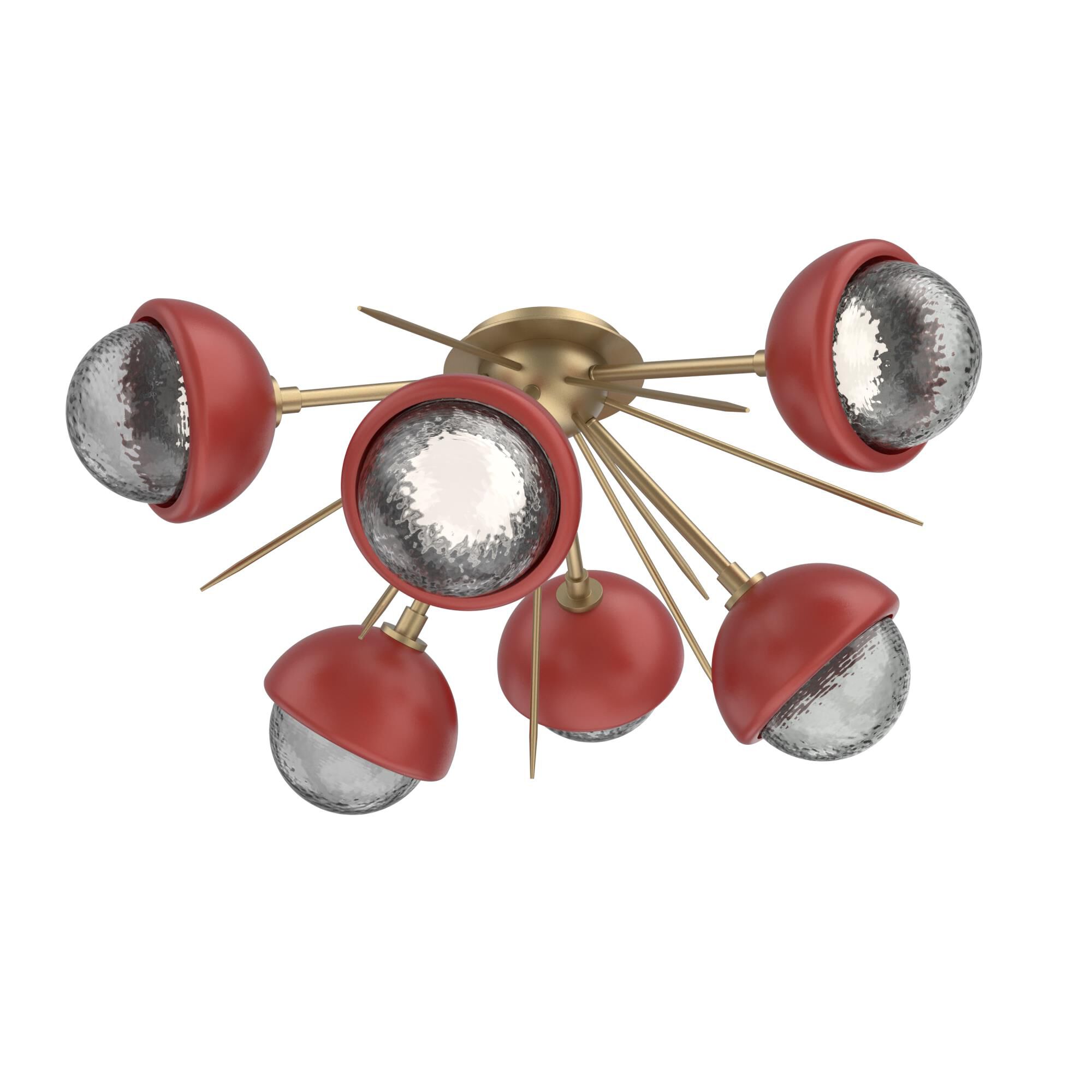 Levi Wilson Cabochon 28 Inch Semi Flush Mount by Hammerton Studio