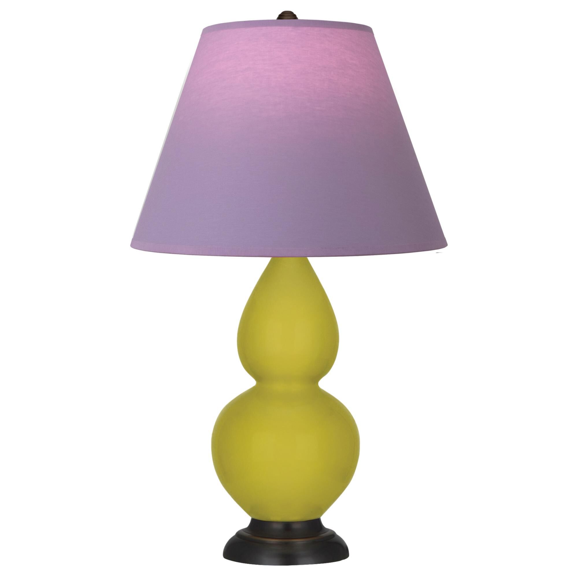 Shown in Citron finish and Lavender and Plum shade and Deep Patina Bronze accent