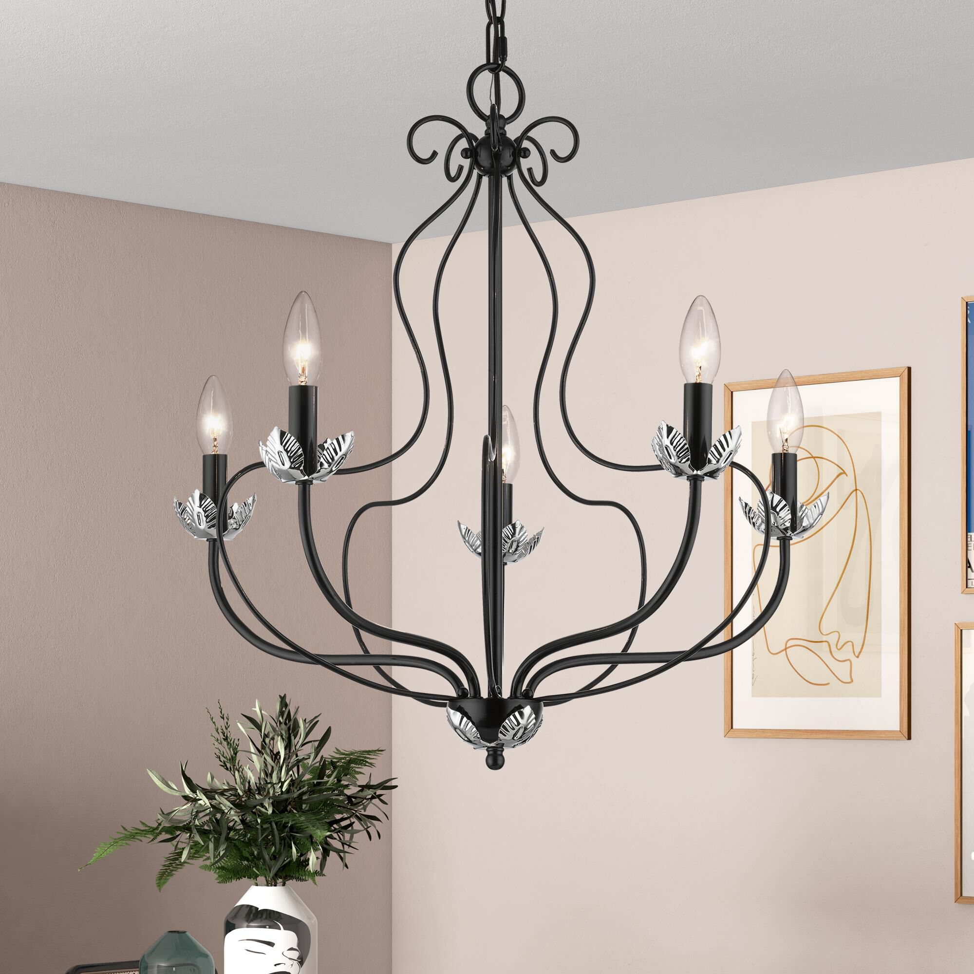 Shown in Shiny Black with Polished Chrome Accents finish