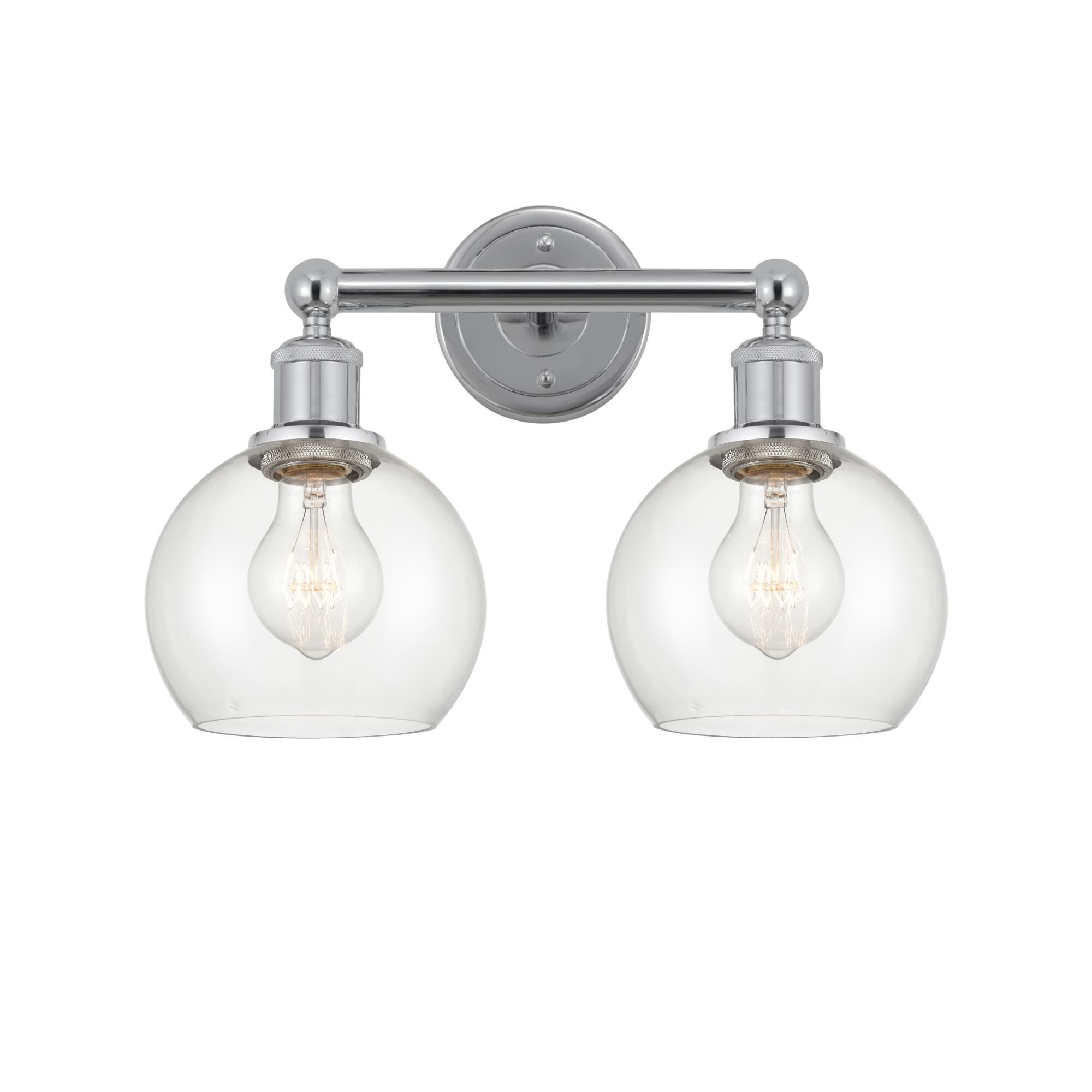 Shown in Polished Chrome, Clear finish and Clear glass and Clear Glass shade