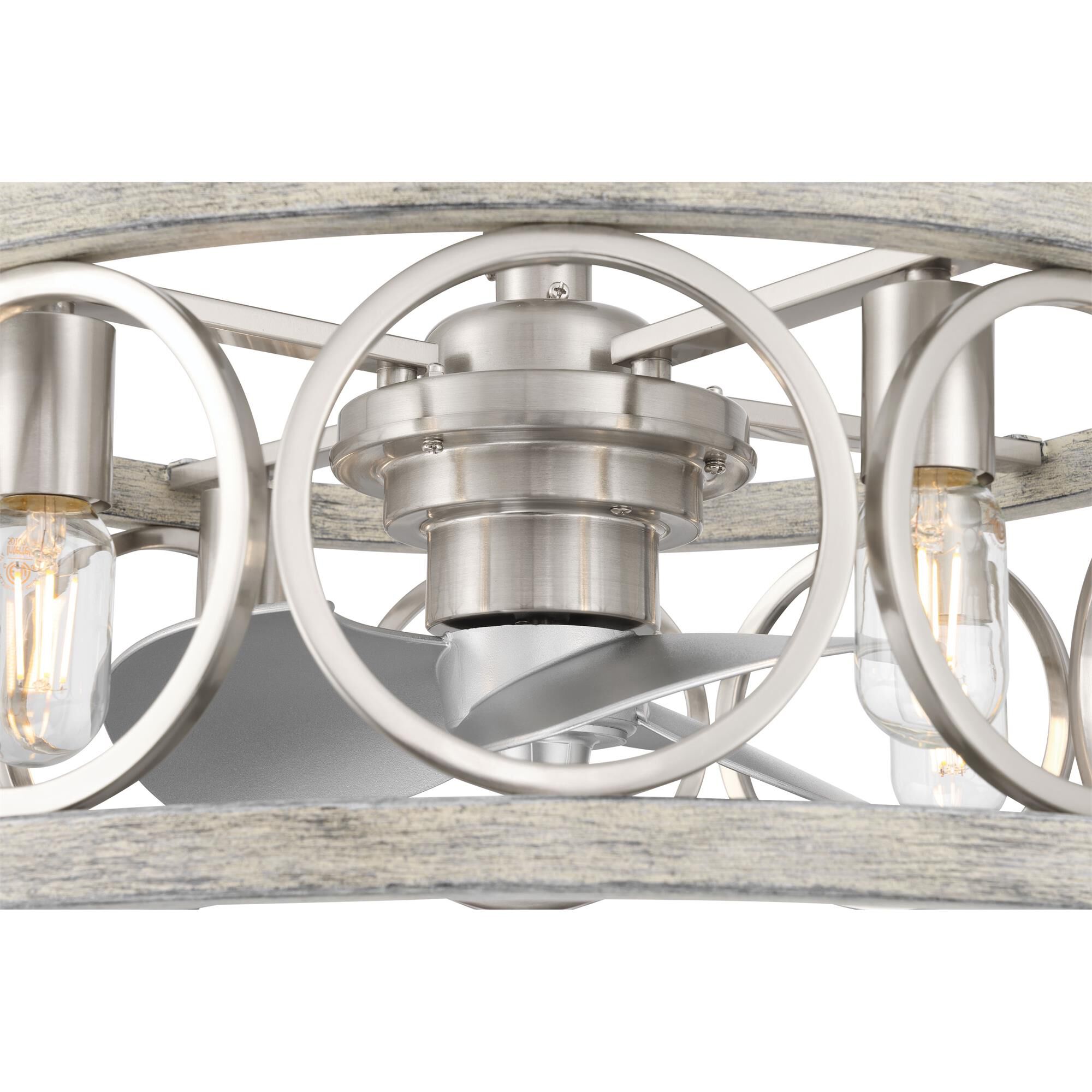 Haven 22 Inch Chandelier Ceiling Fan with Light Kit,