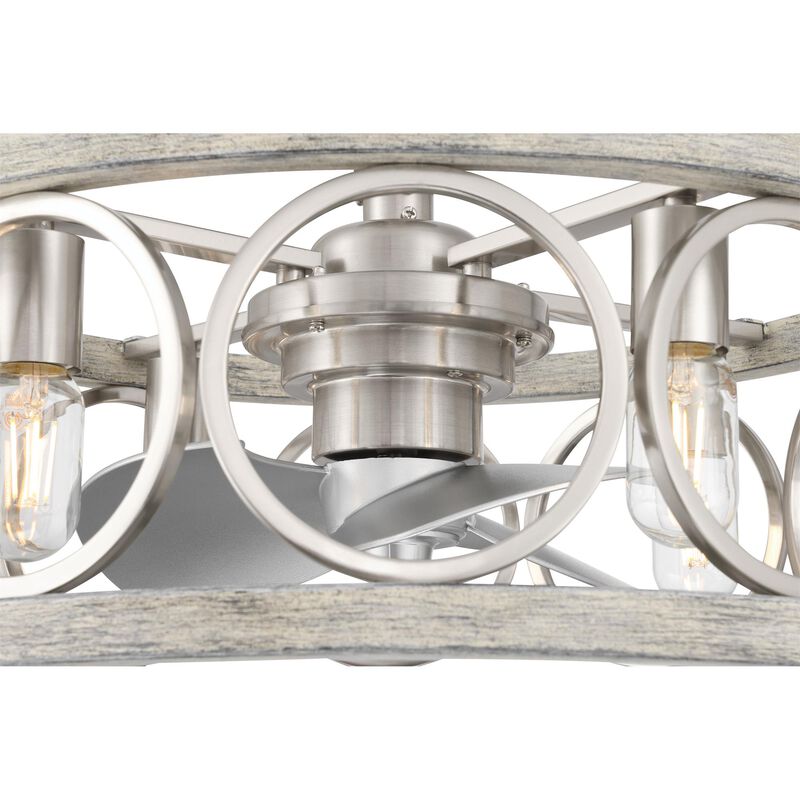 Haven 22 Inch Chandelier Ceiling Fan with Light Kit by Hunter Fan