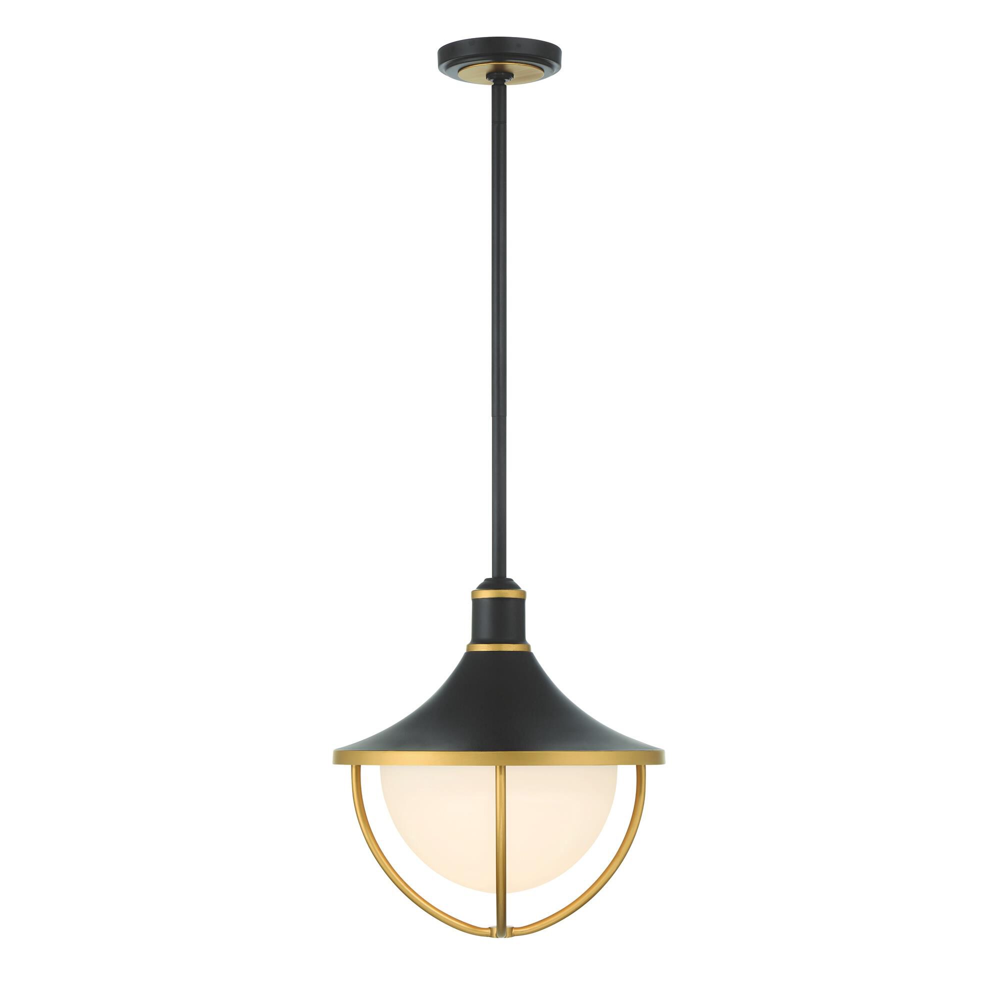 Shown in Matte Black and Textured Gold finish