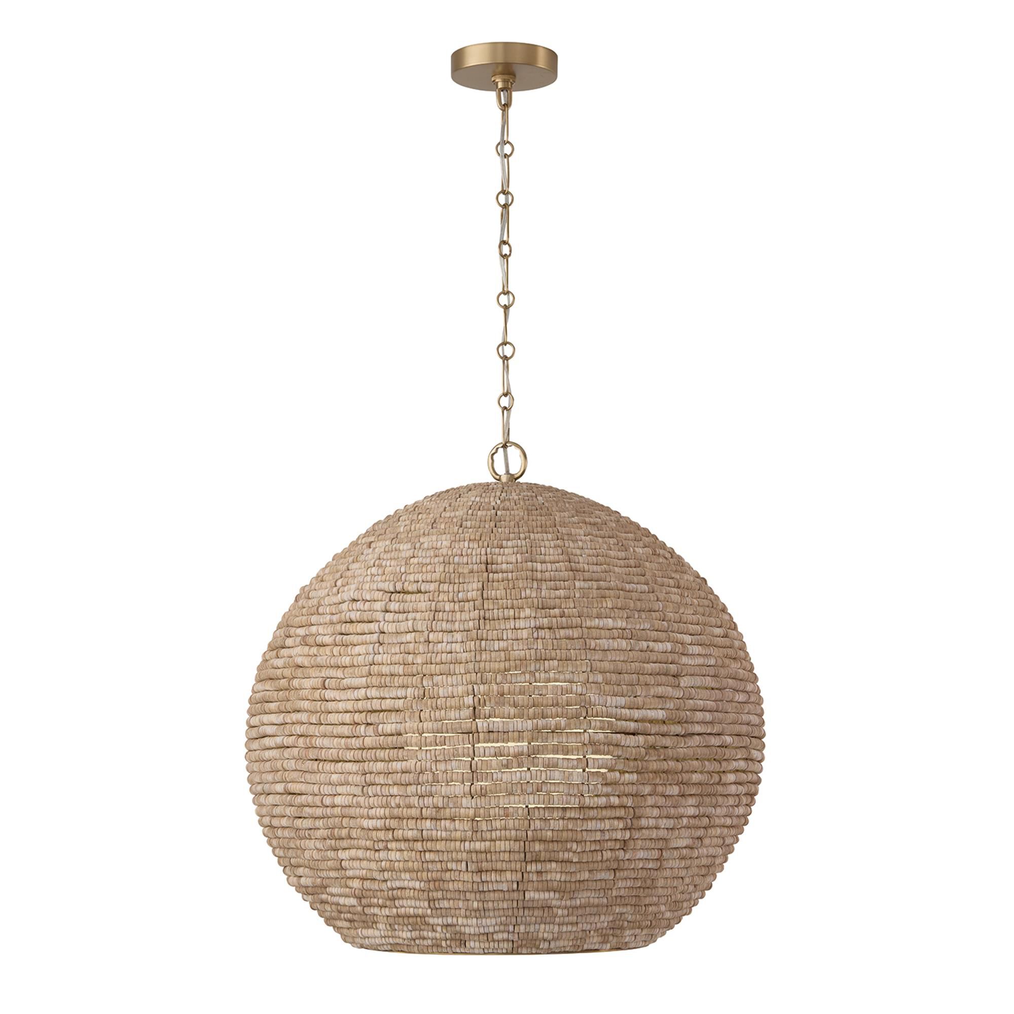 Shown in Light Fawn And Matte Brass finish and White  Globe glass