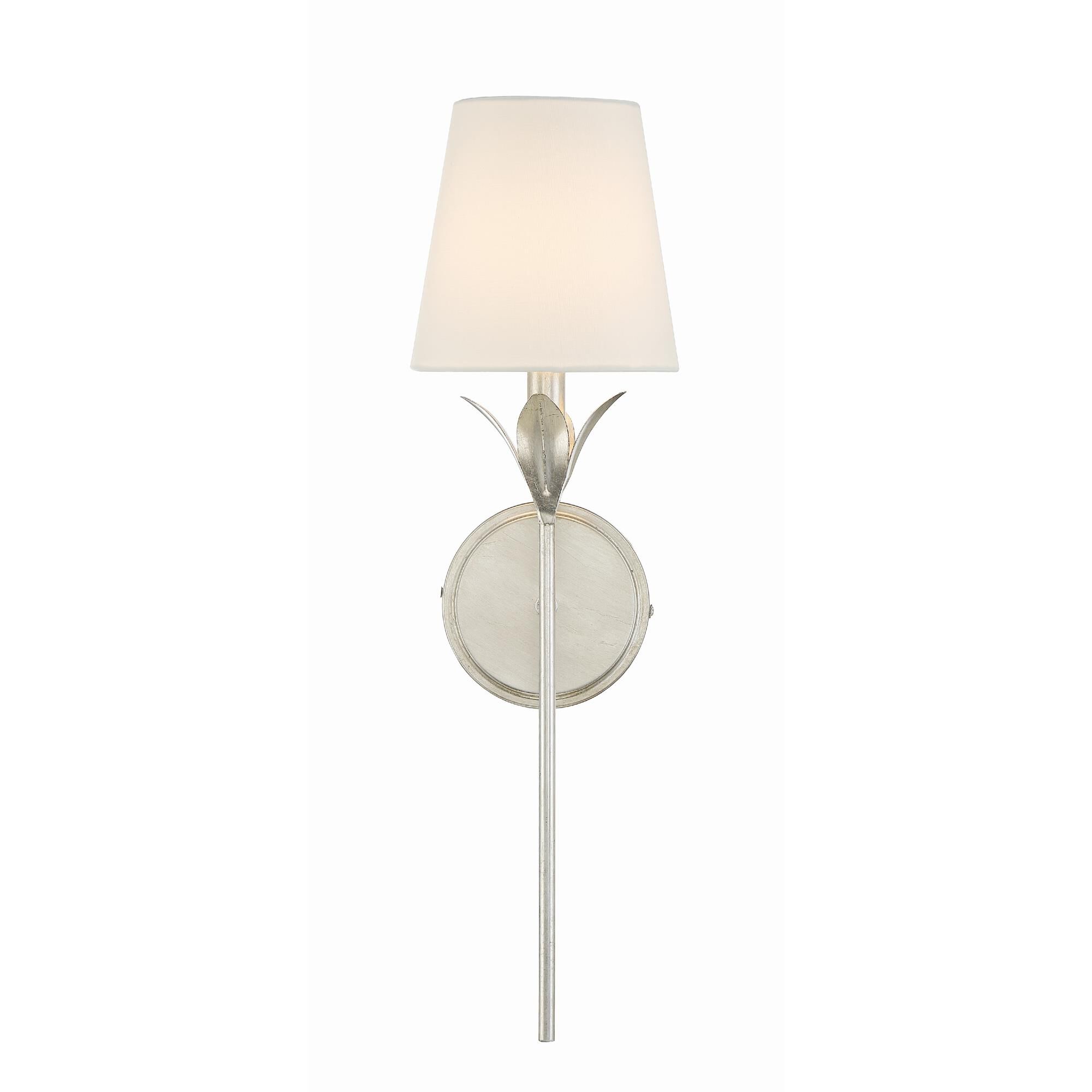 Shown in Antique Silver finish and Silk glass and Silk shade