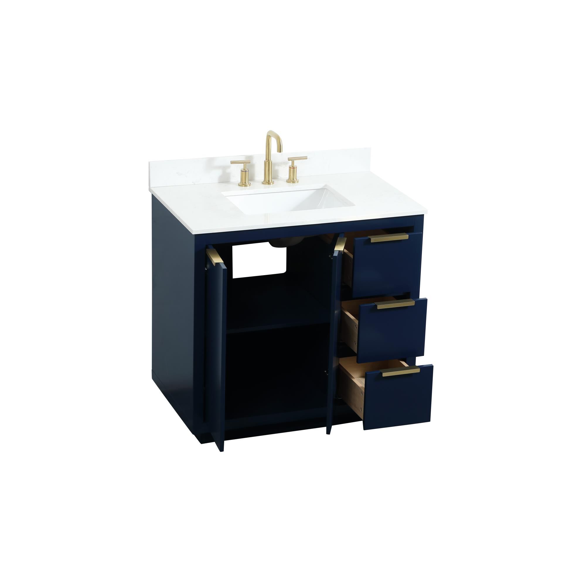 Shown in Blue finish