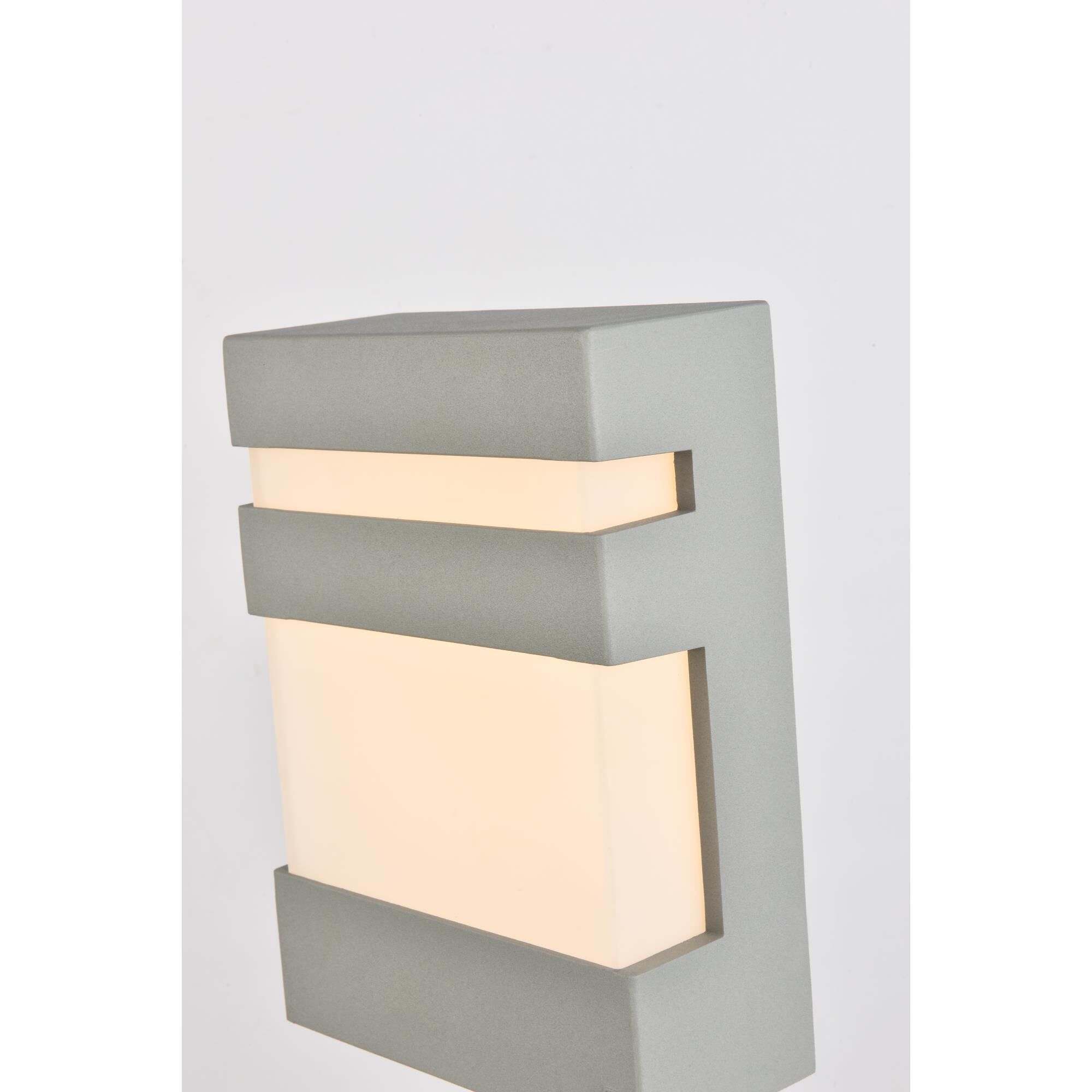 Elegant Lighting Raine 8 Inch Tall LED Outdoor Wall Light