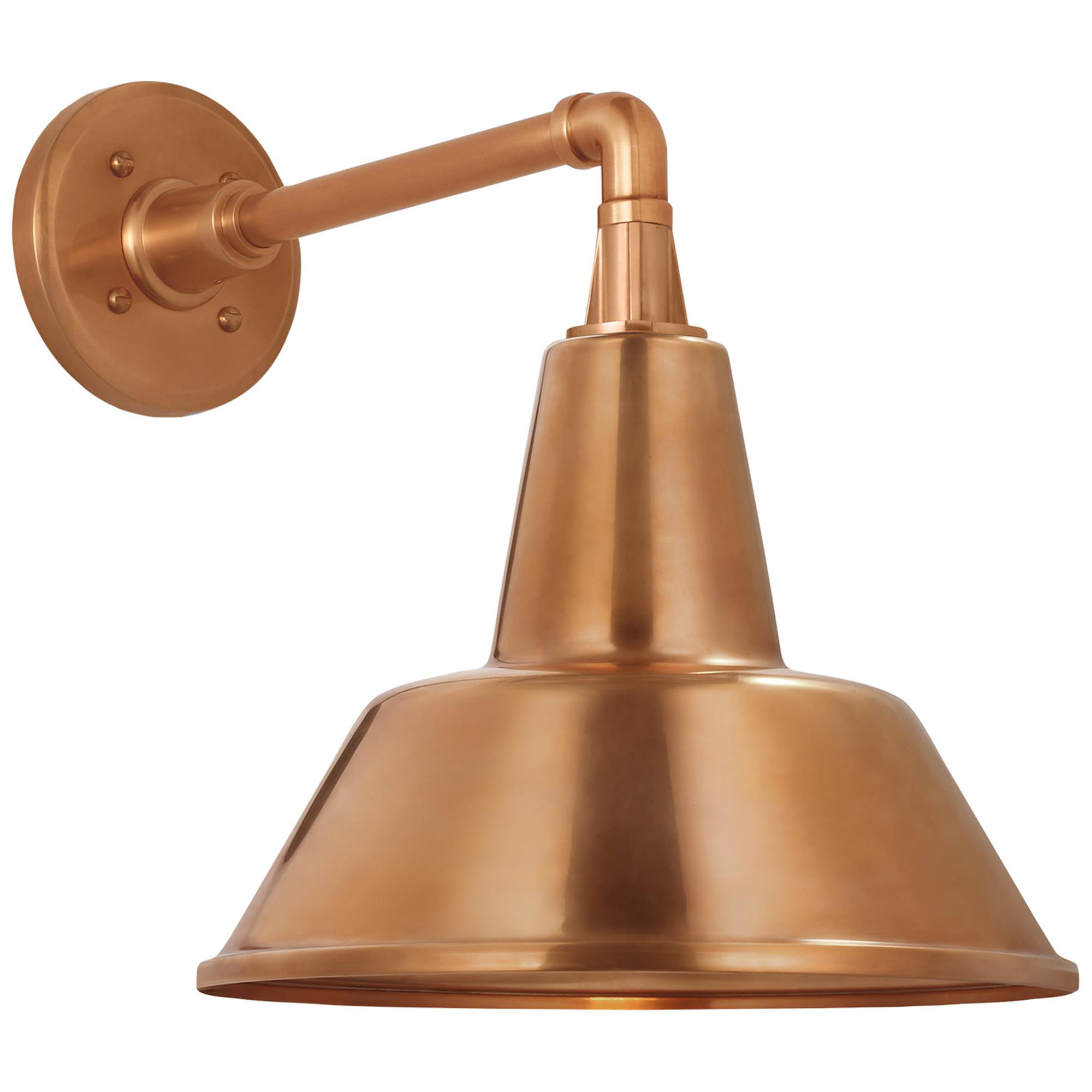 Shown in Soft Copper finish and Soft Copper Bowers shade