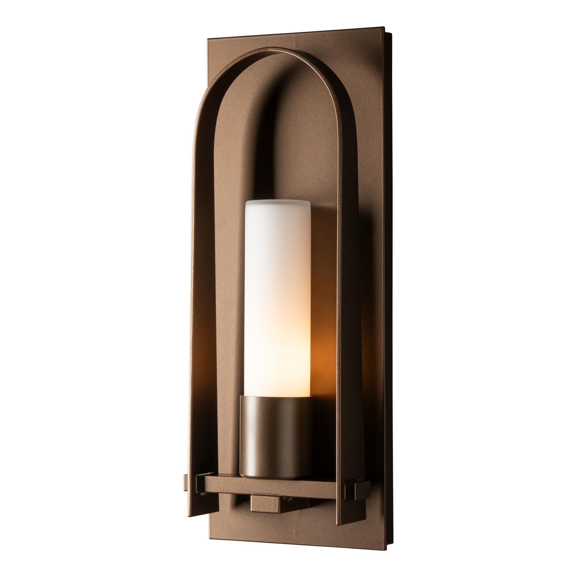 Shown in Coastal Bronze finish and Opal glass