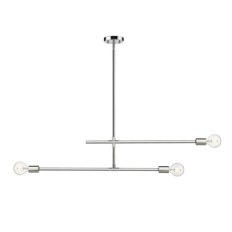 Modernist 40 Inch 3 Light Linear Suspension Light by Z-Lite