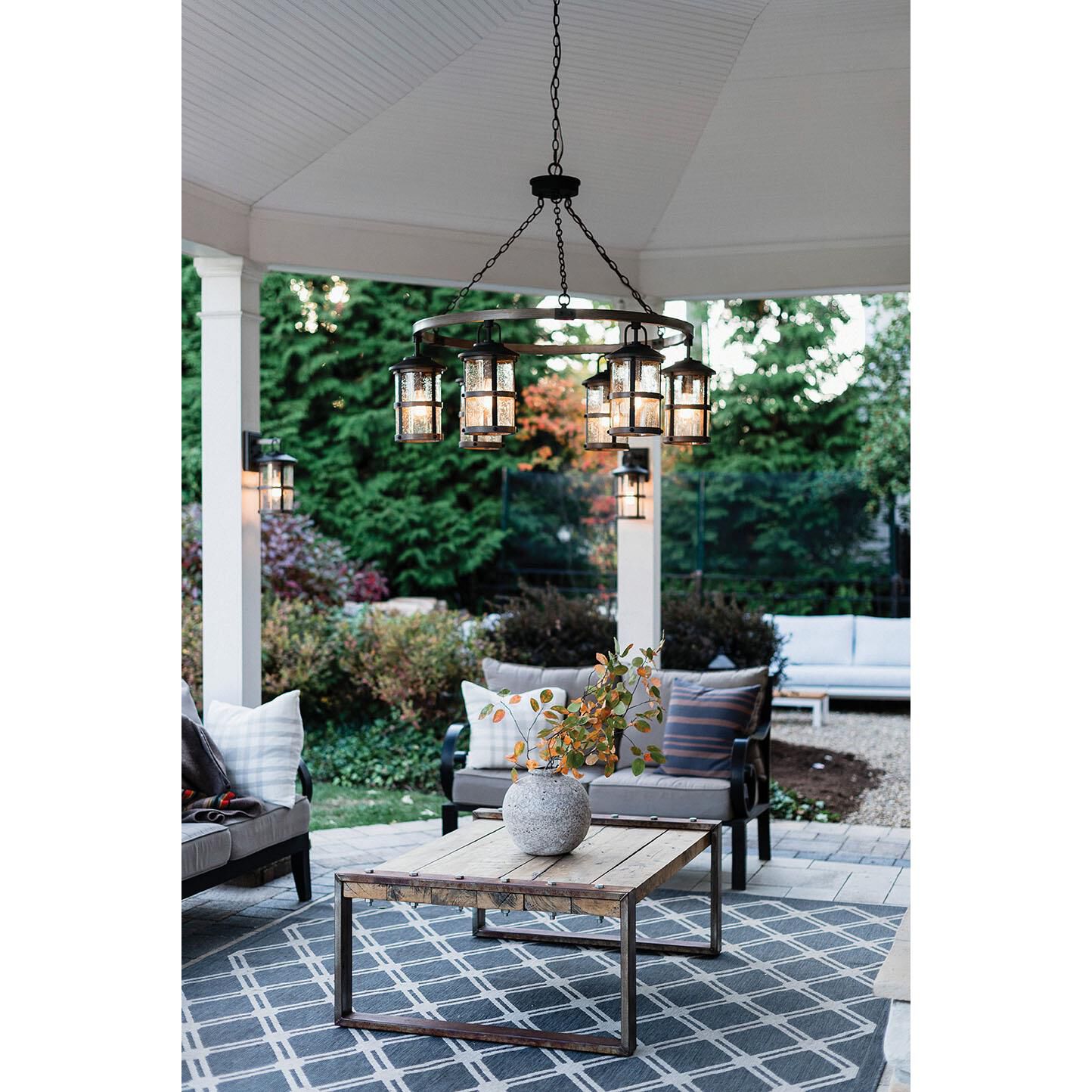 Lakehouse 29 Inch Tall 6 Light Outdoor Hanging Lantern by Hinkley Lighting