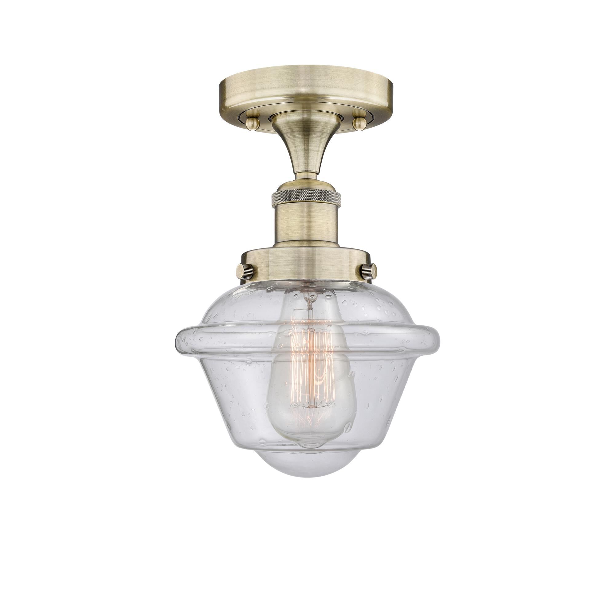 Bruno Marashlian Oxford 6 Inch 1 Light Semi Flush Mount by Innovations Lighting