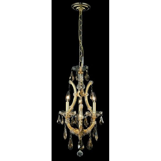 Maria Theresa 12 Inch 4 Light Mini Chandelier by Elegant Lighting