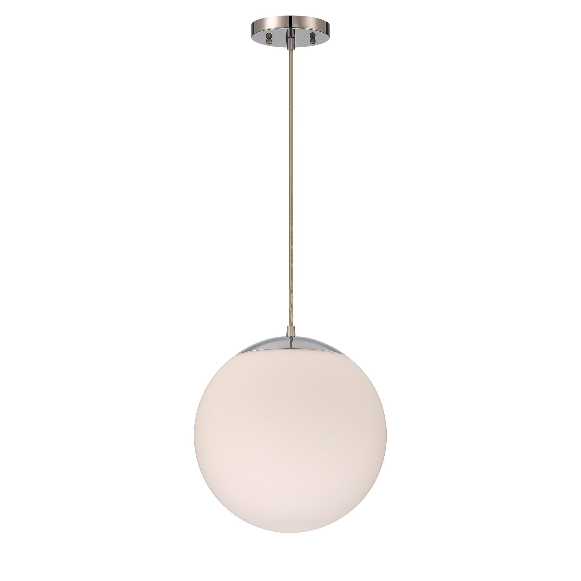 Shown in Chrome finish and Frostwhite glass