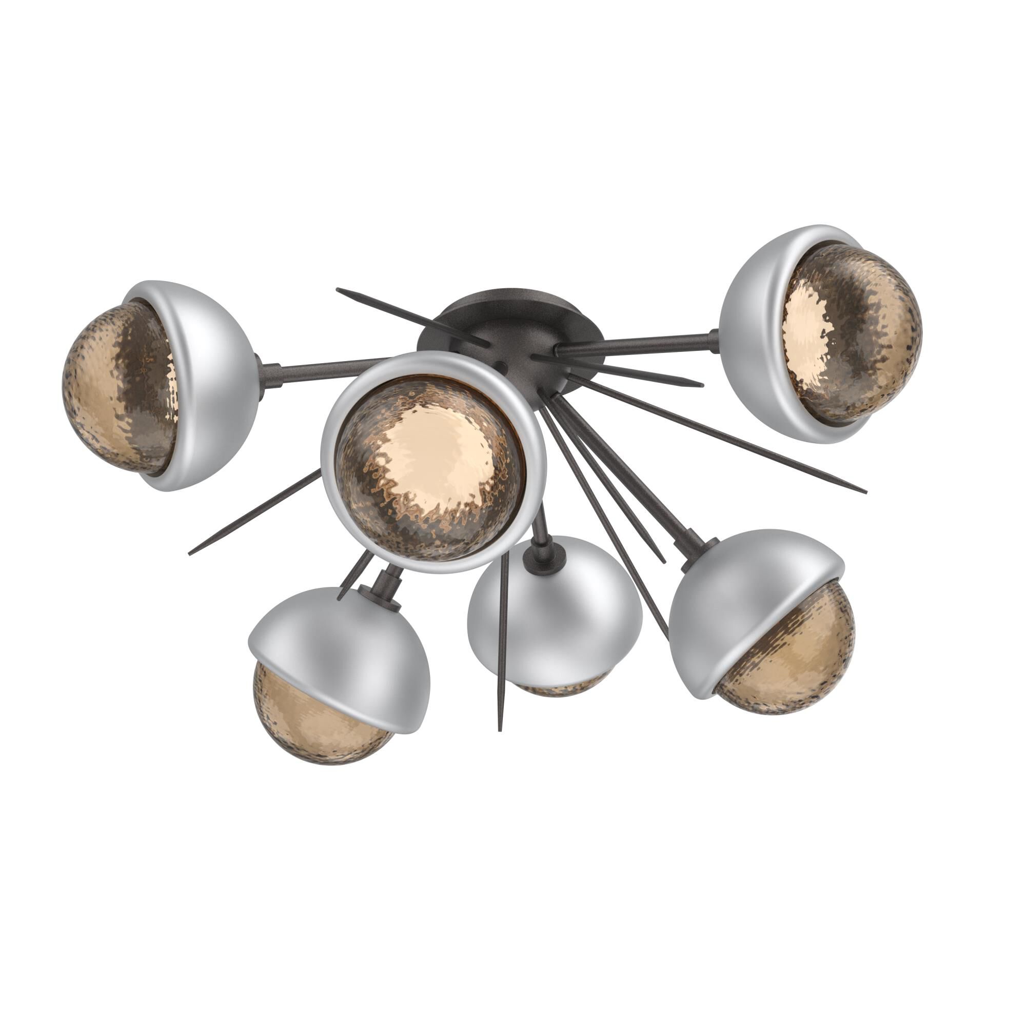 Levi Wilson Cabochon 28 Inch Semi Flush Mount by Hammerton Studio
