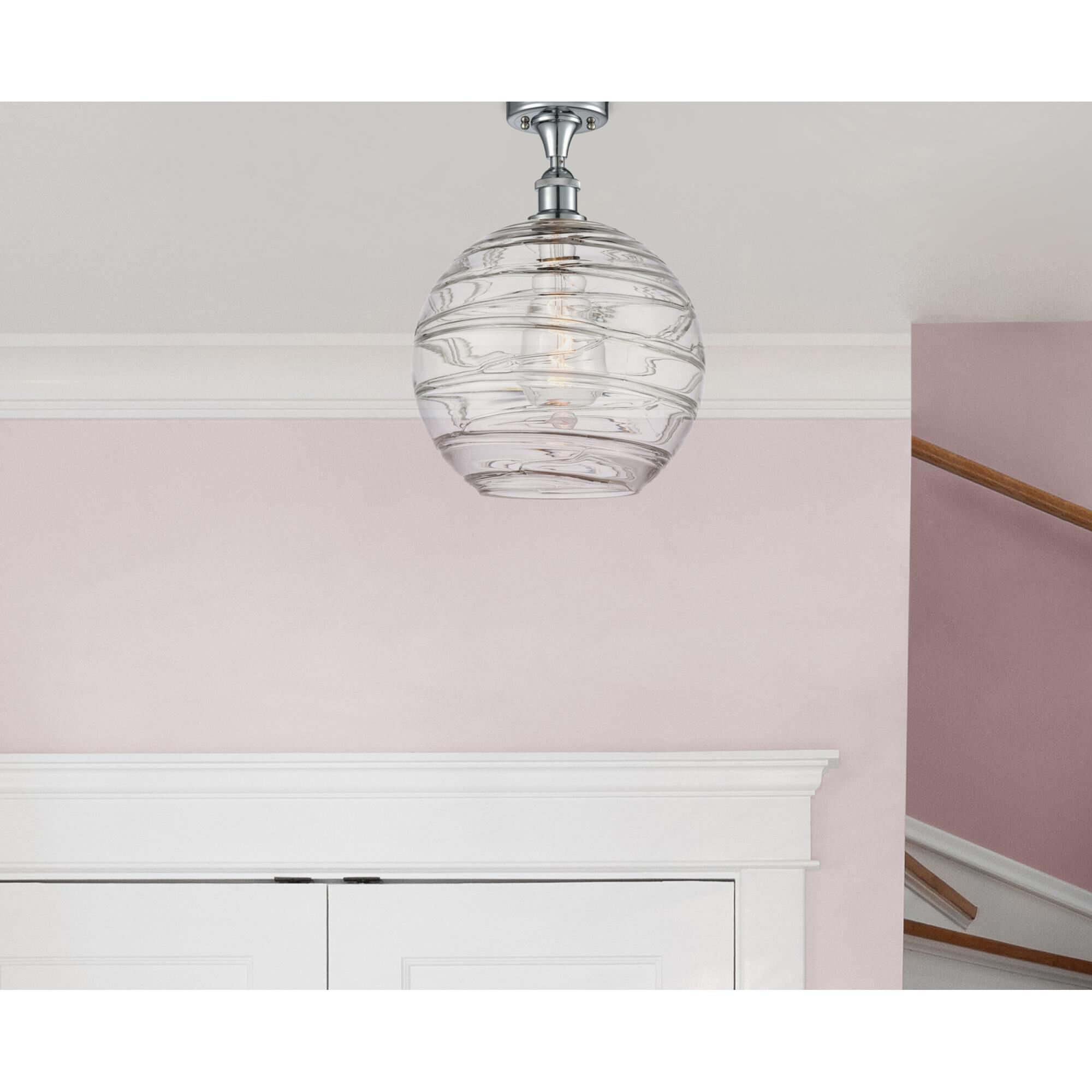 Bruno Marashlian Athens Deco Swirl 12 Inch Semi Flush Mount by Innovations Lighting