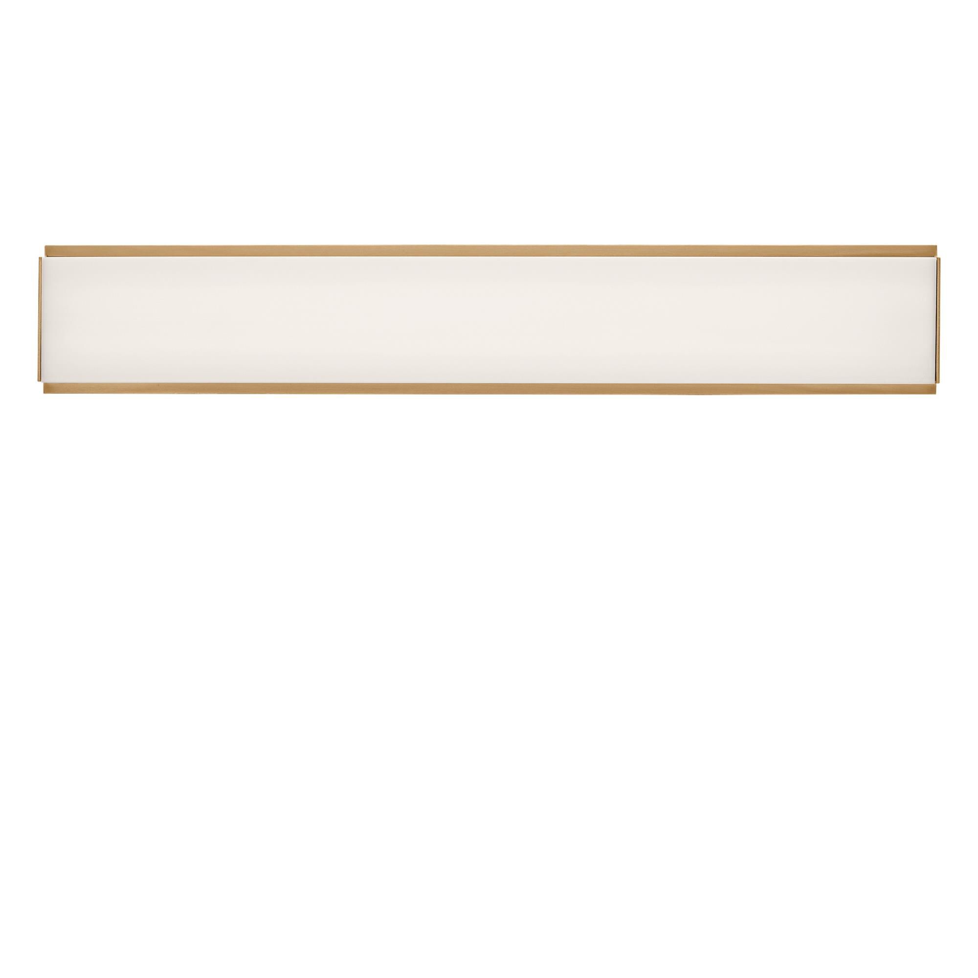 Shown in Satin Brass finish and White Acrylic Diffuser shade