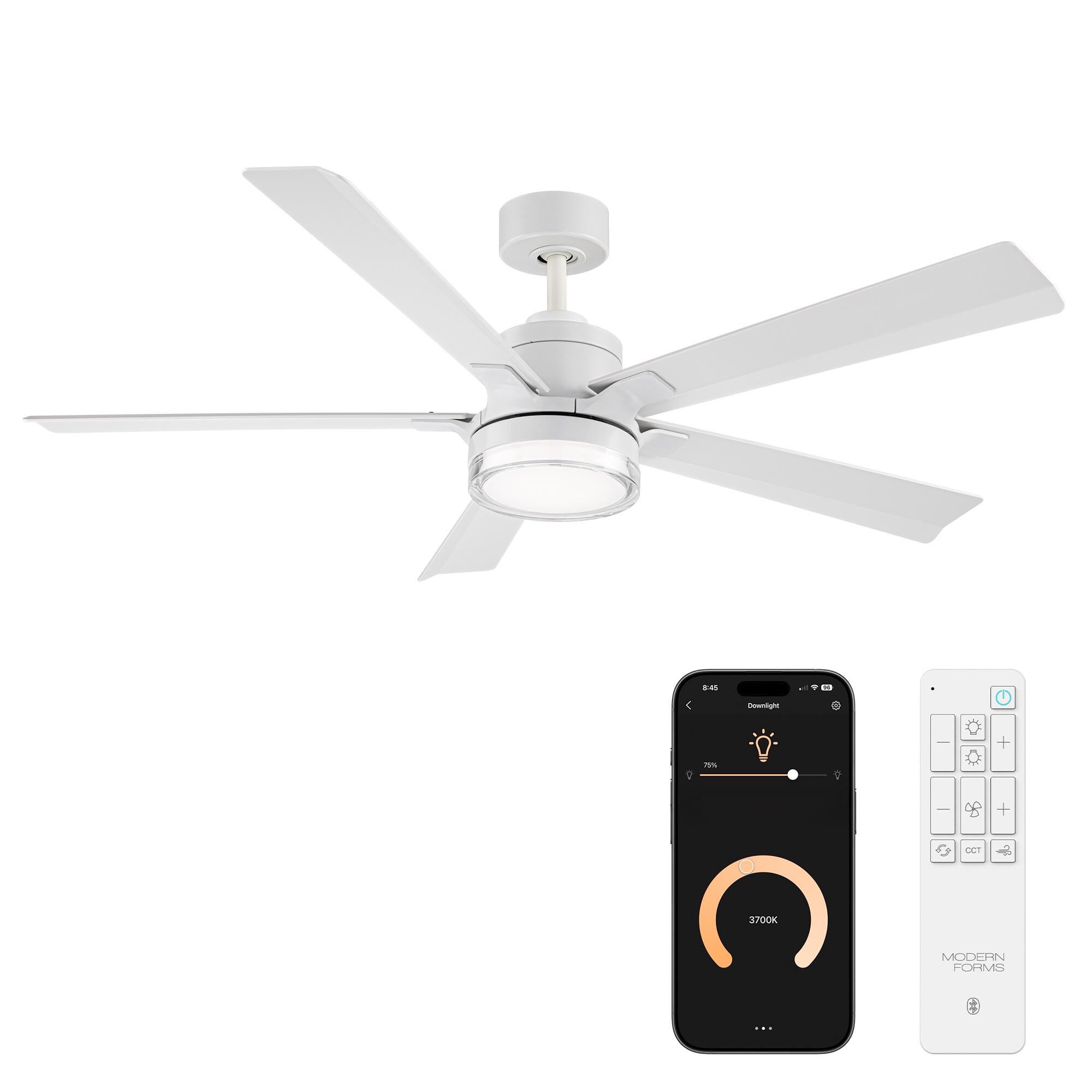 Radiant 56 Inch Ceiling Fan with Light Kit by Modern Forms