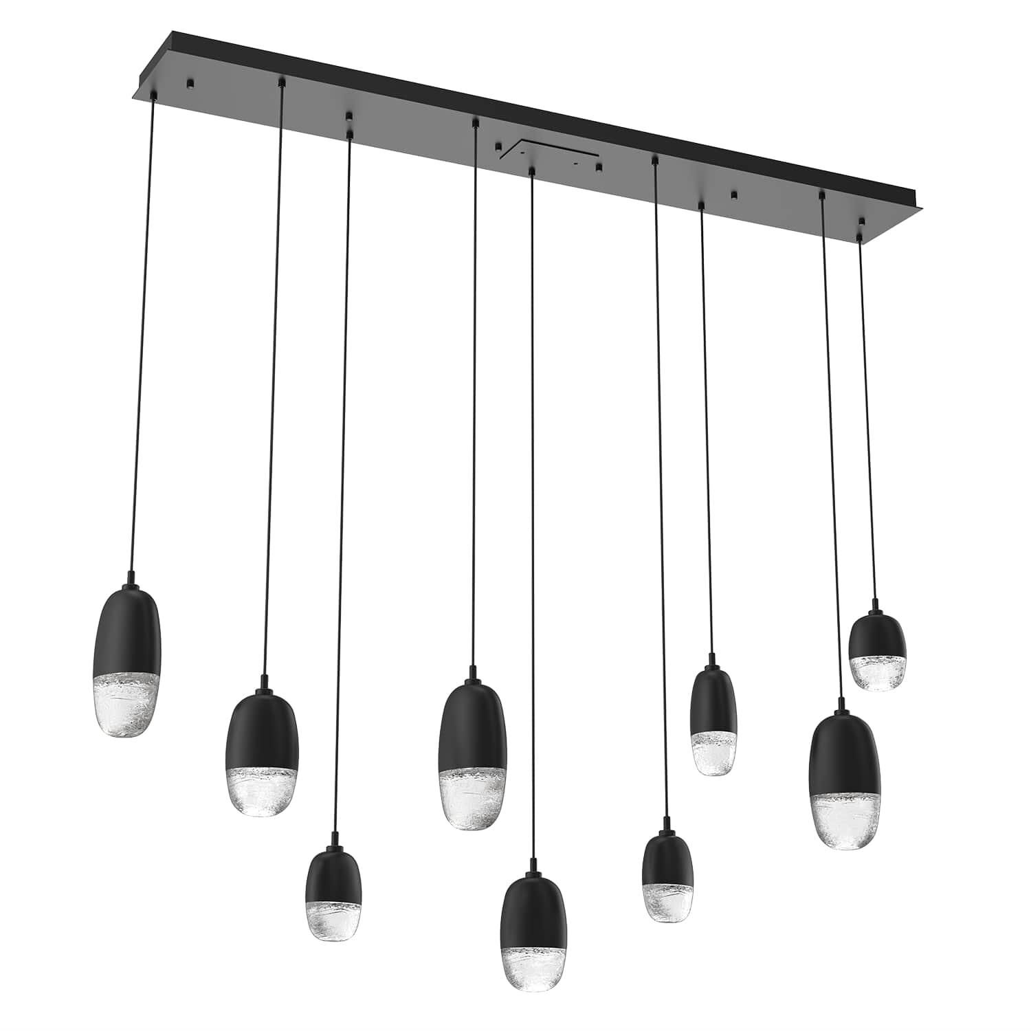 Pebble 62 Inch 9 Light LED Linear Suspension Light by Hammerton Studio