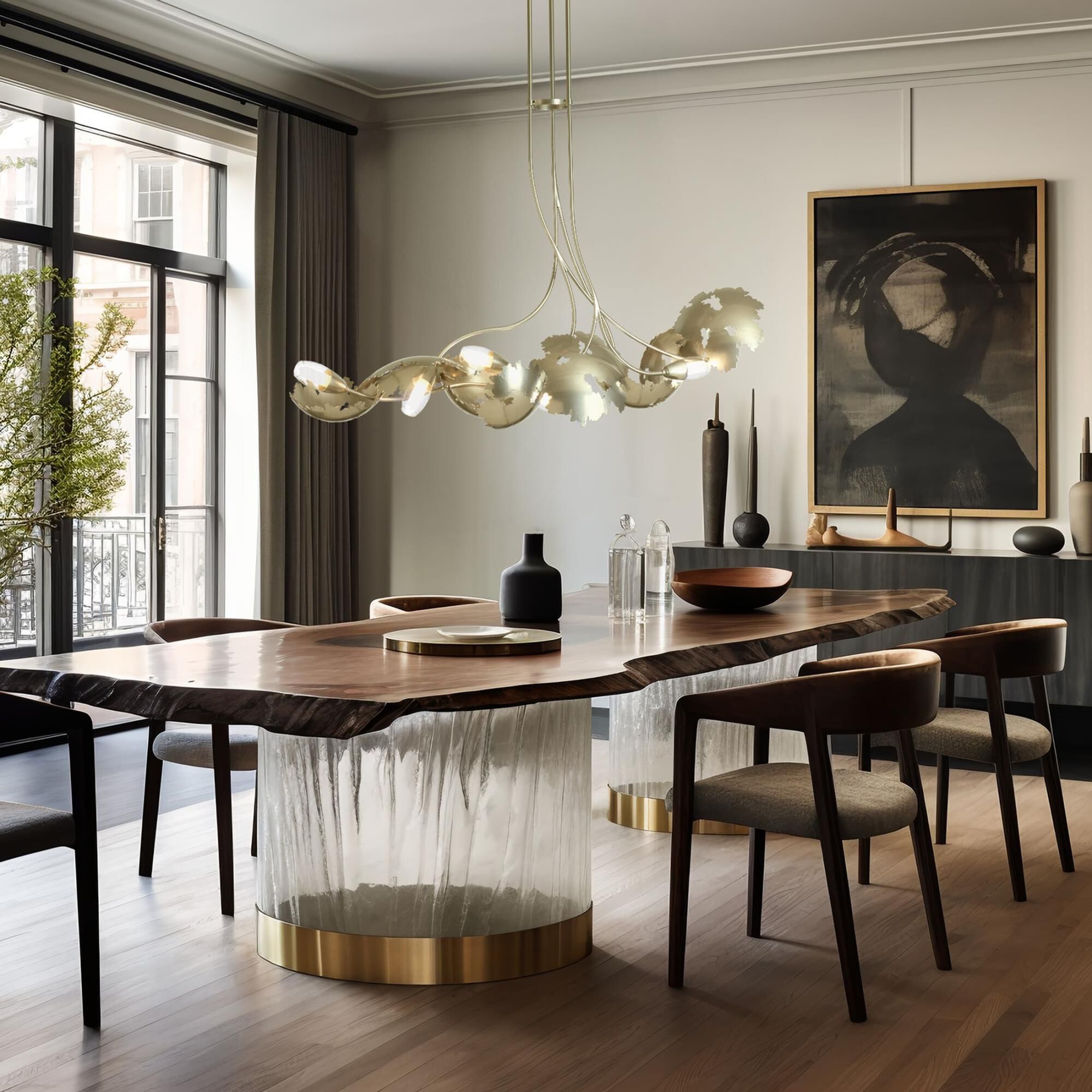 Pangea 48 Inch Linear Suspension Light by Hubbardton Forge