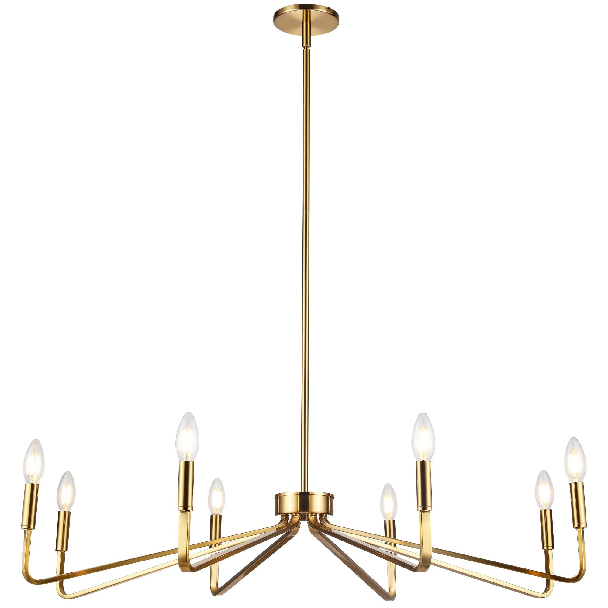 Clayton 38 Inch 8 Light Chandelier by Dainolite