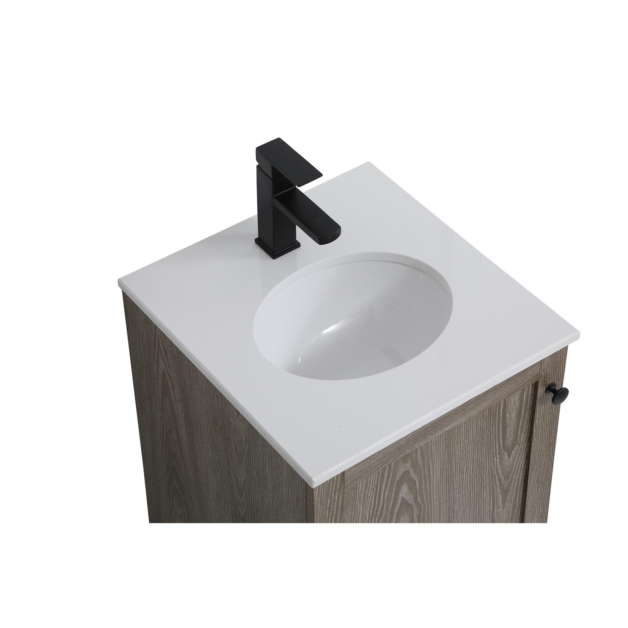 Shown in Weathered Oak And Black With Ivory finish