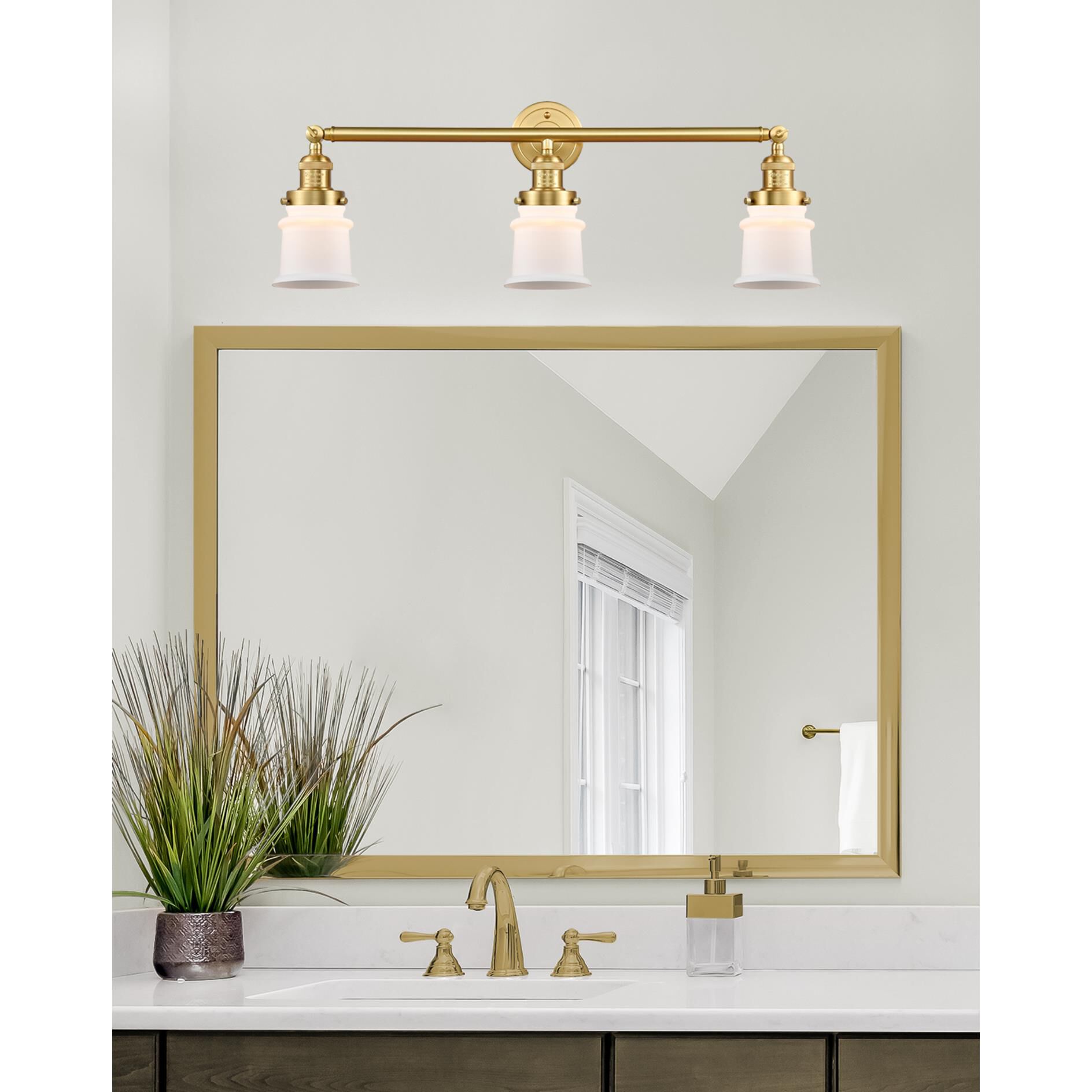 Bruno Marashlian Small Canton 30 Inch 3 Light Bath Vanity Light by Innovations Lighting