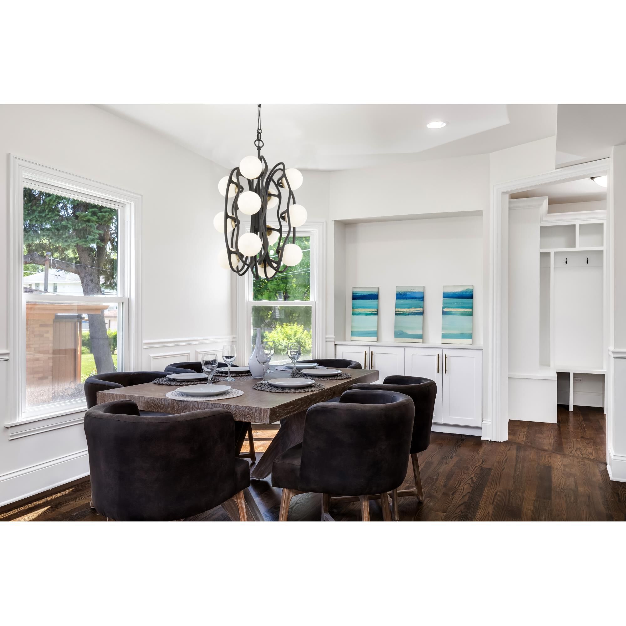 Black Betty 17 Inch LED Large Pendant by Varaluz