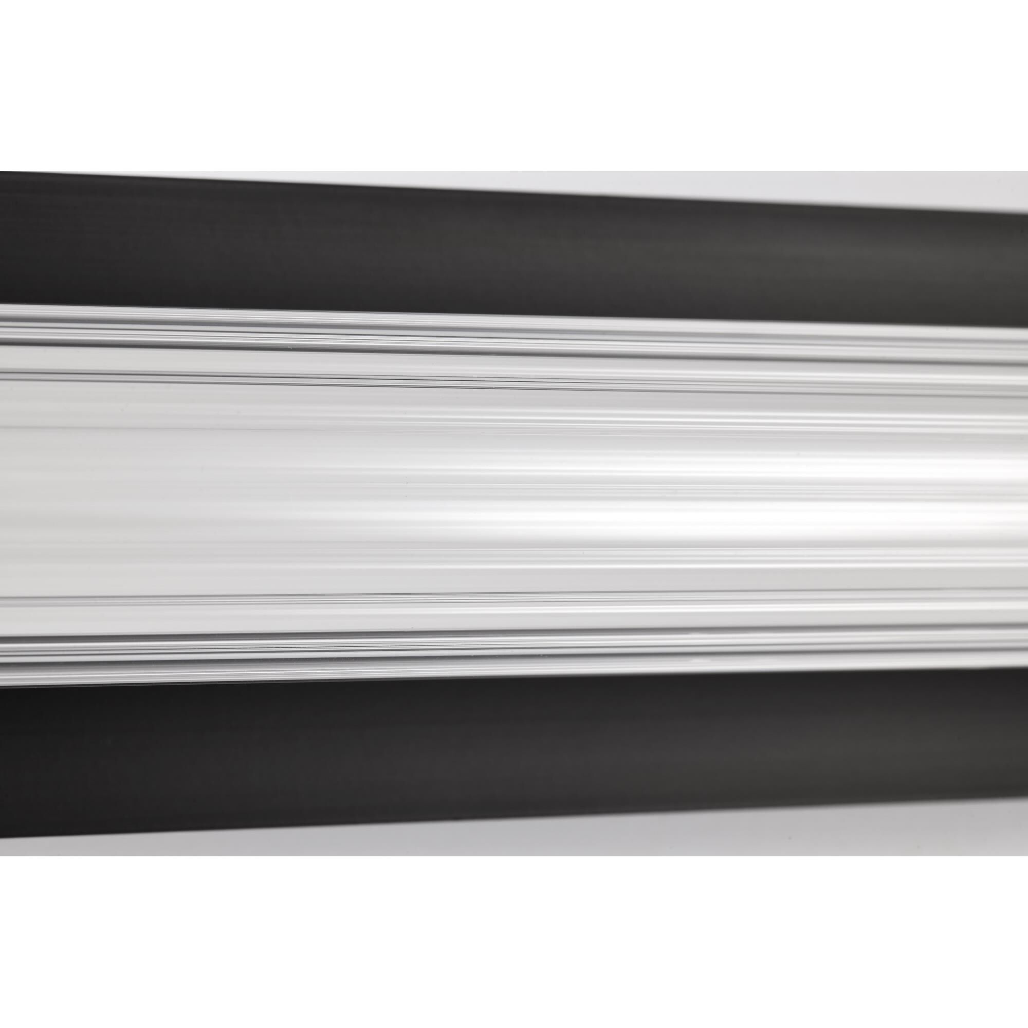 Shown in Black finish and Clear glass