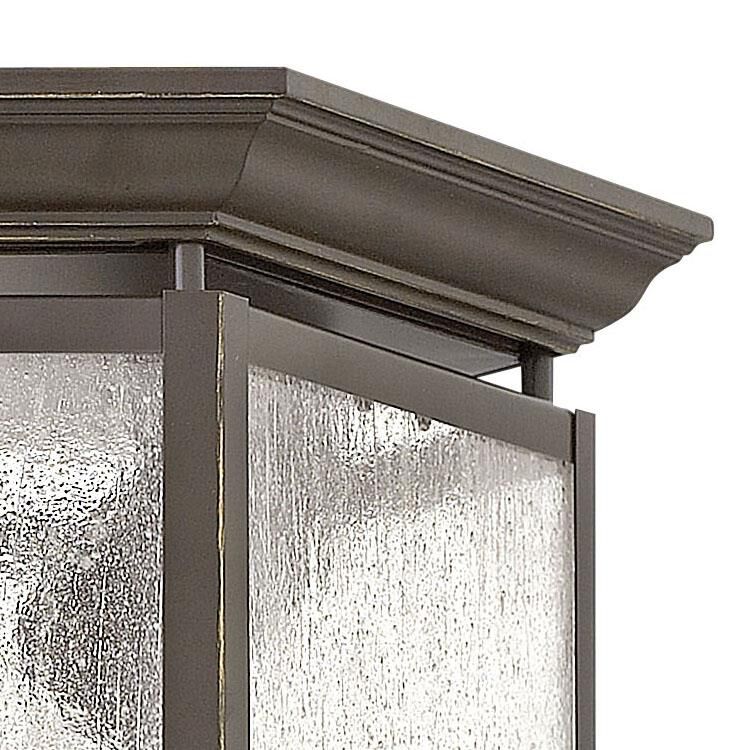 Shown in Oil Rubbed Bronze finish and Clear Seedy Panels glass