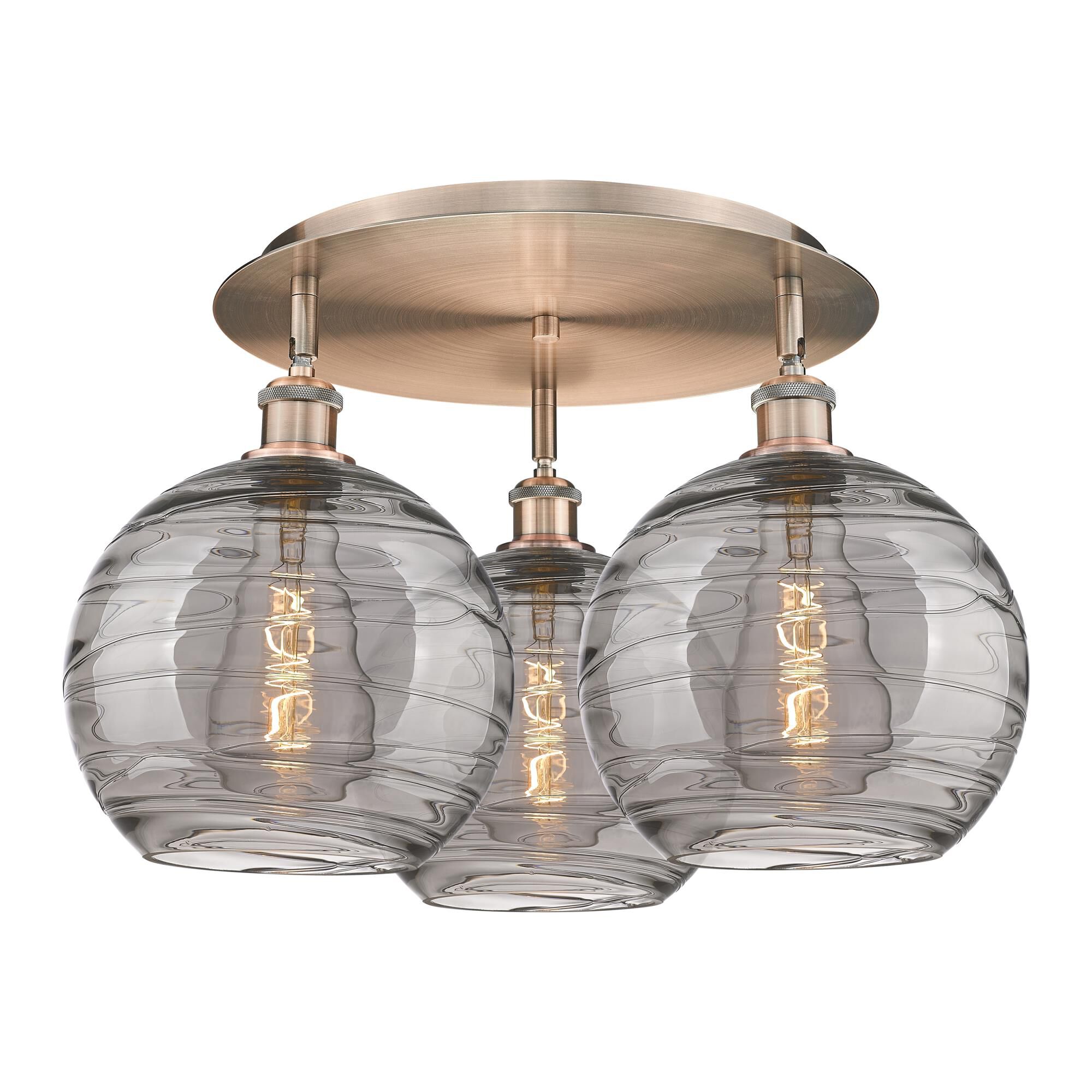 Bruno Marashlian Athens Deco Swirl 22 Inch Flush Mount by Innovations Lighting