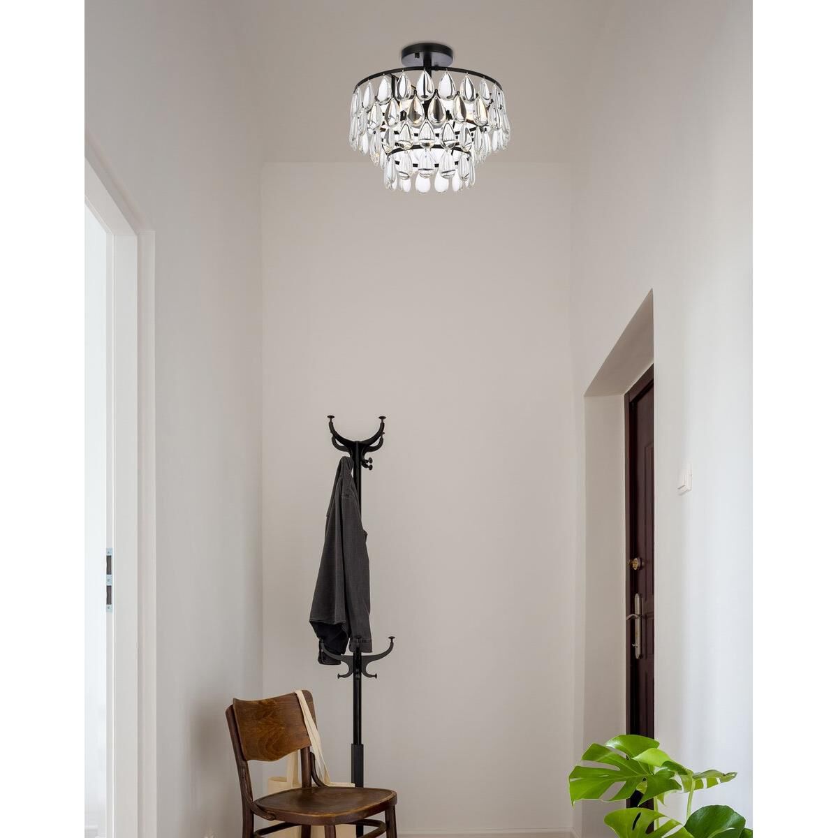 Mila 14 Inch 3 Light Flush Mount by Elegant Lighting