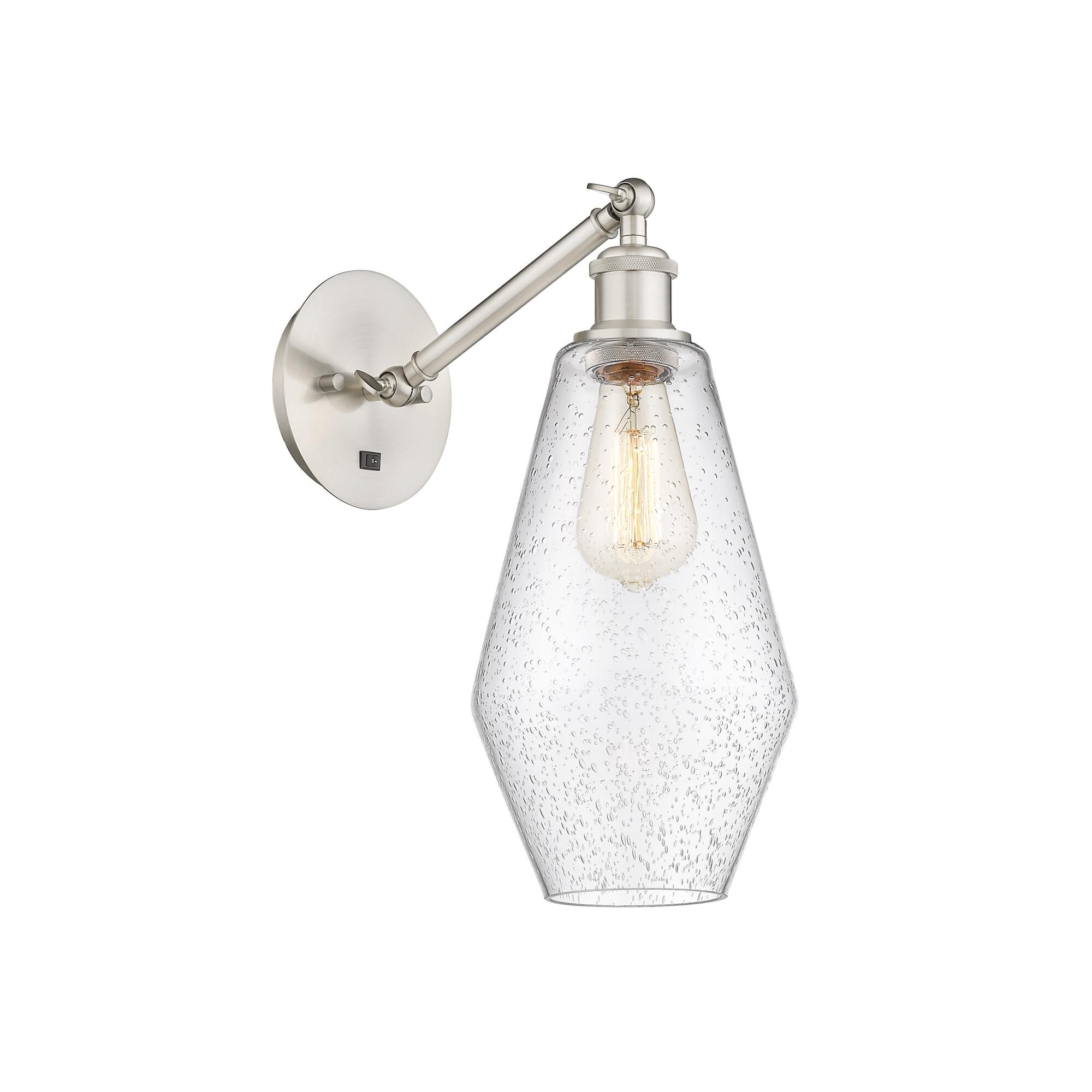 Shown in Brushed Satin Nickel finish and Seedy Cindyrella 8