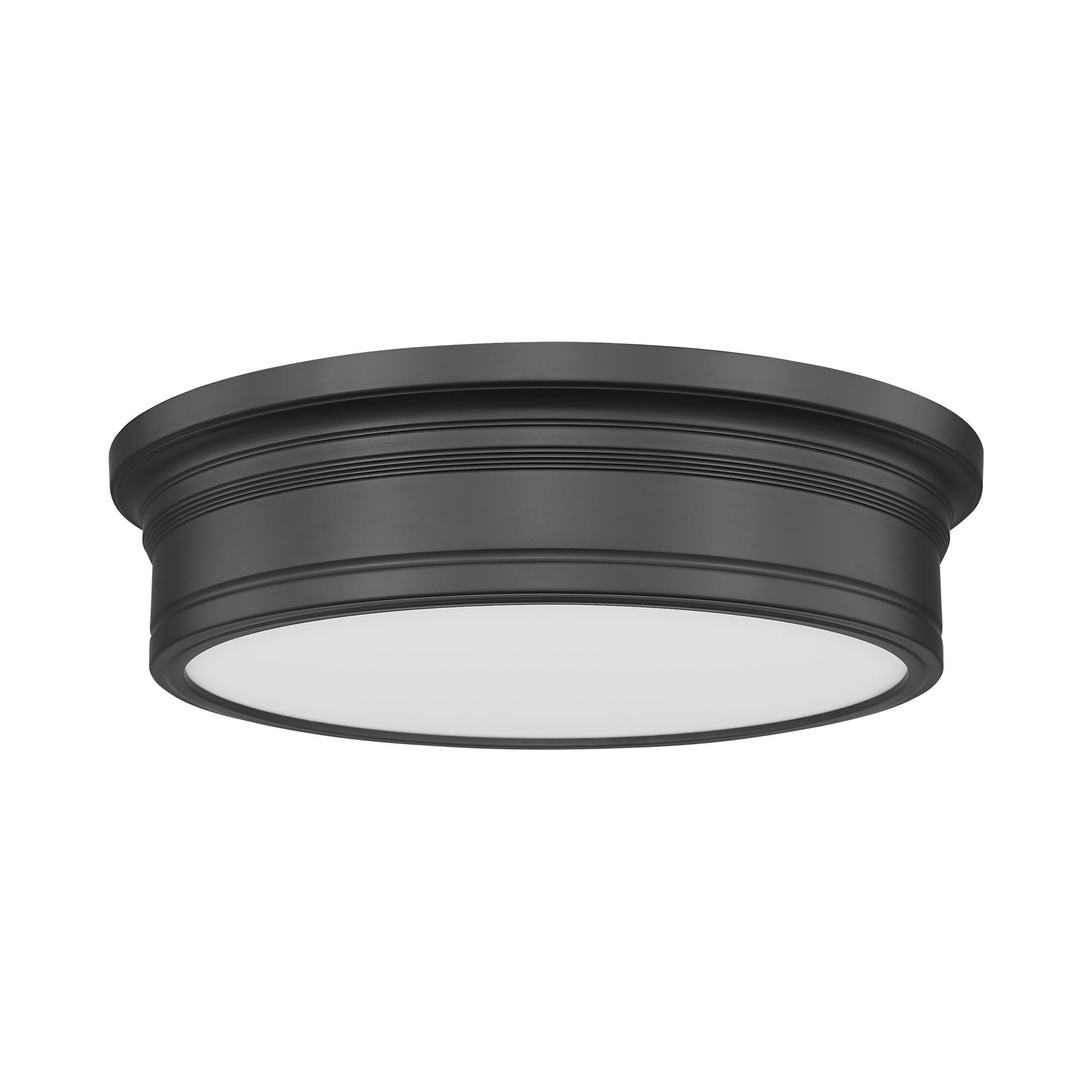 Shown in Matte Black finish and White glass