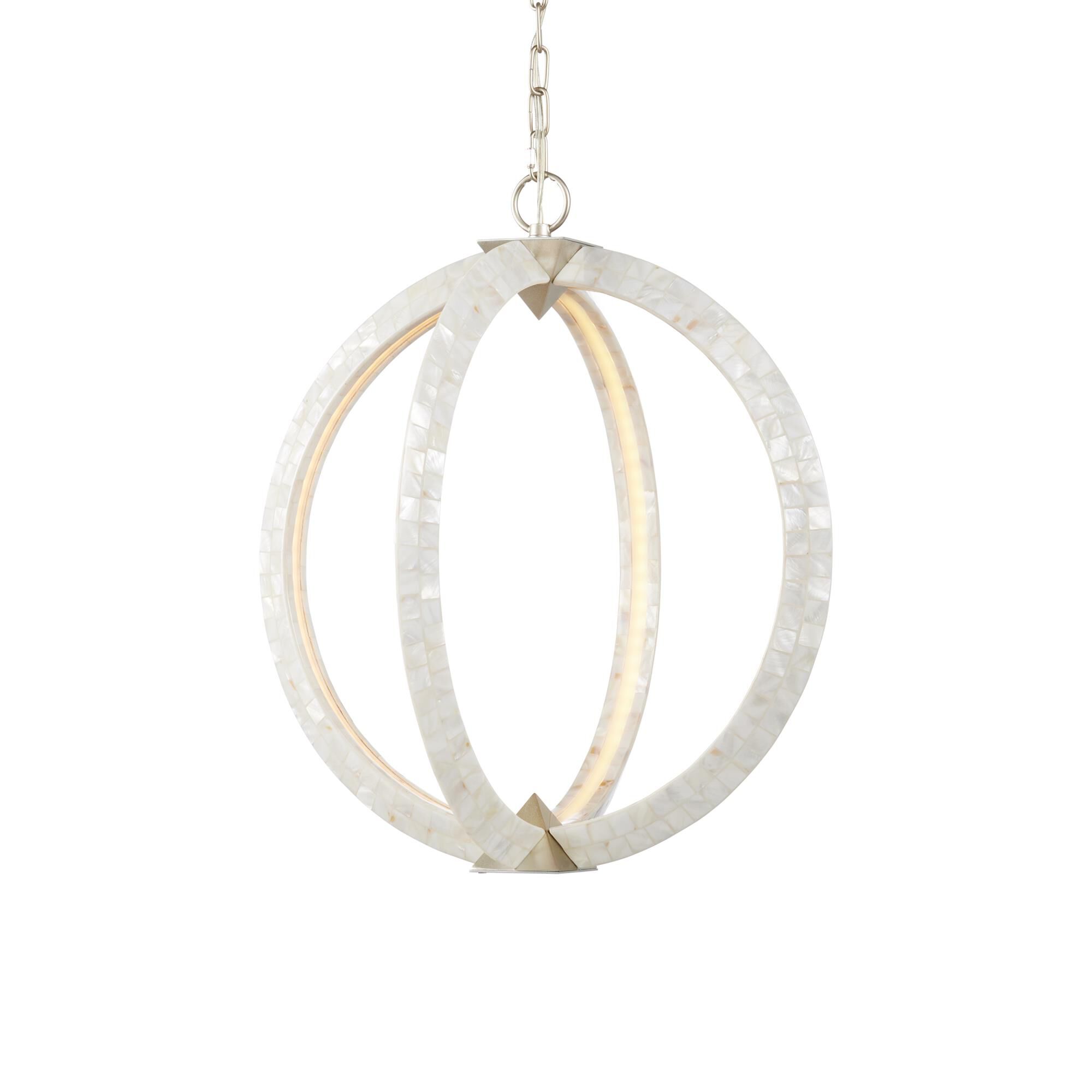 Shown in Pearl, Silver finish