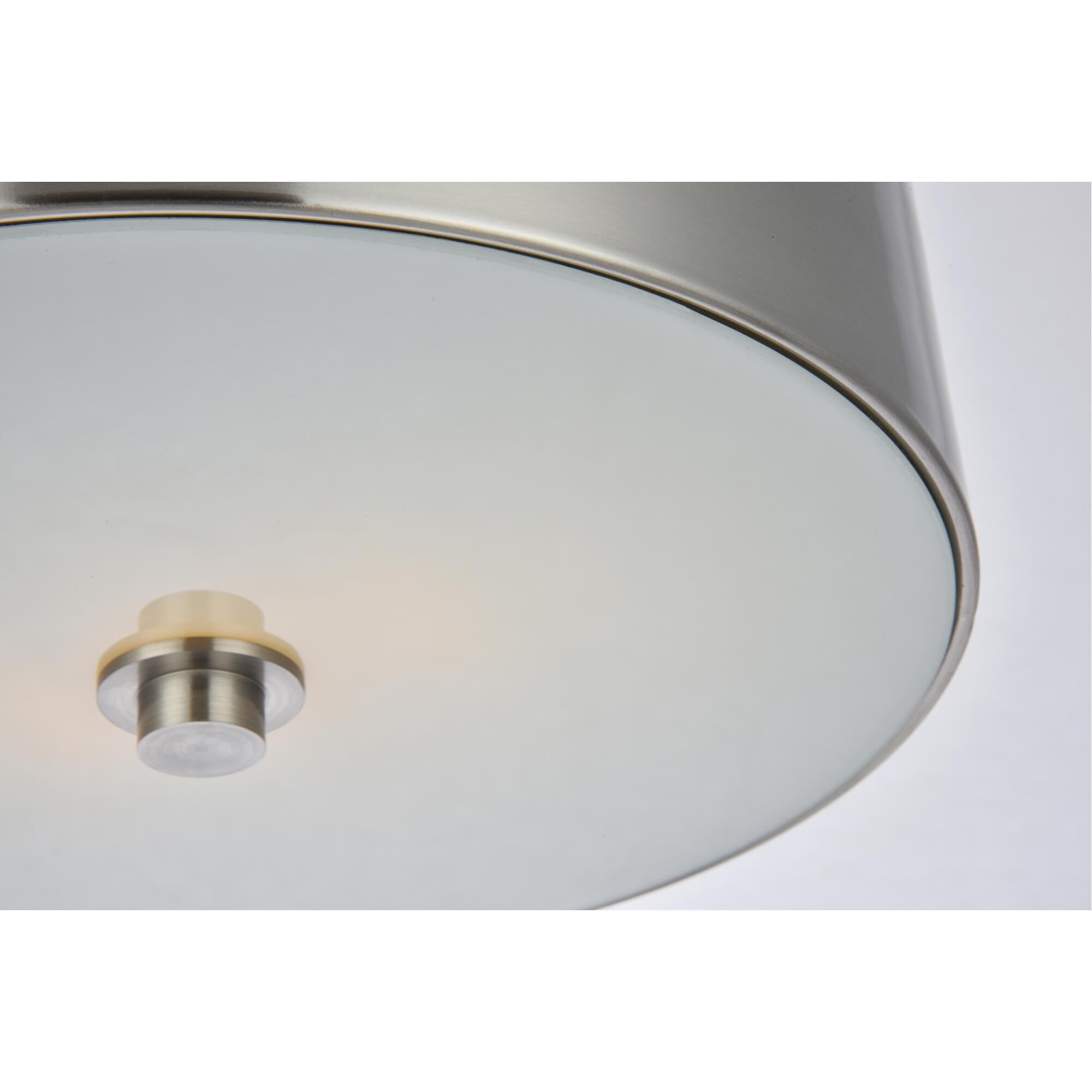Hazen 12 Inch 2 Light Flush Mount by Elegant Lighting