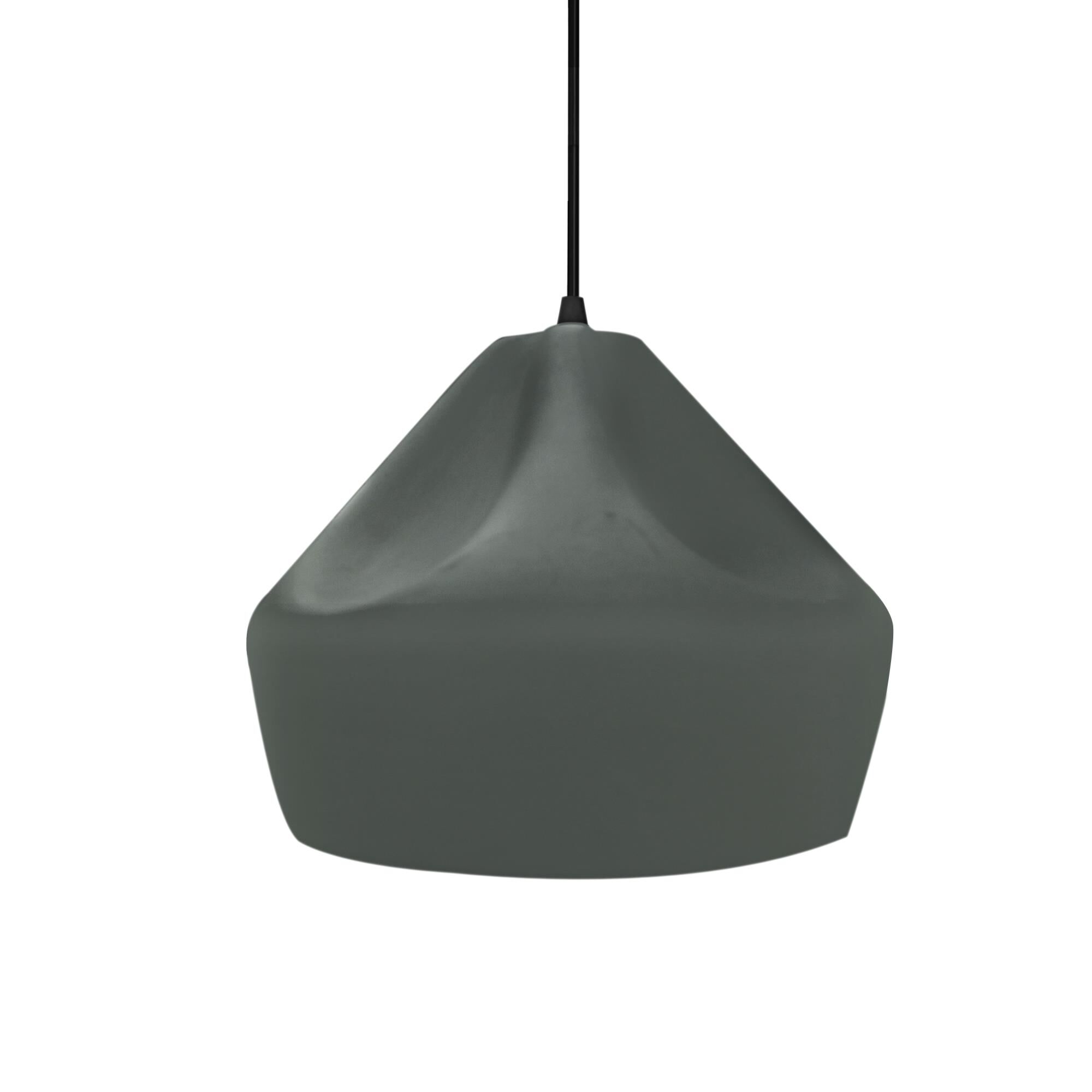 Shown in Matte Black finish and Pewter Green shade