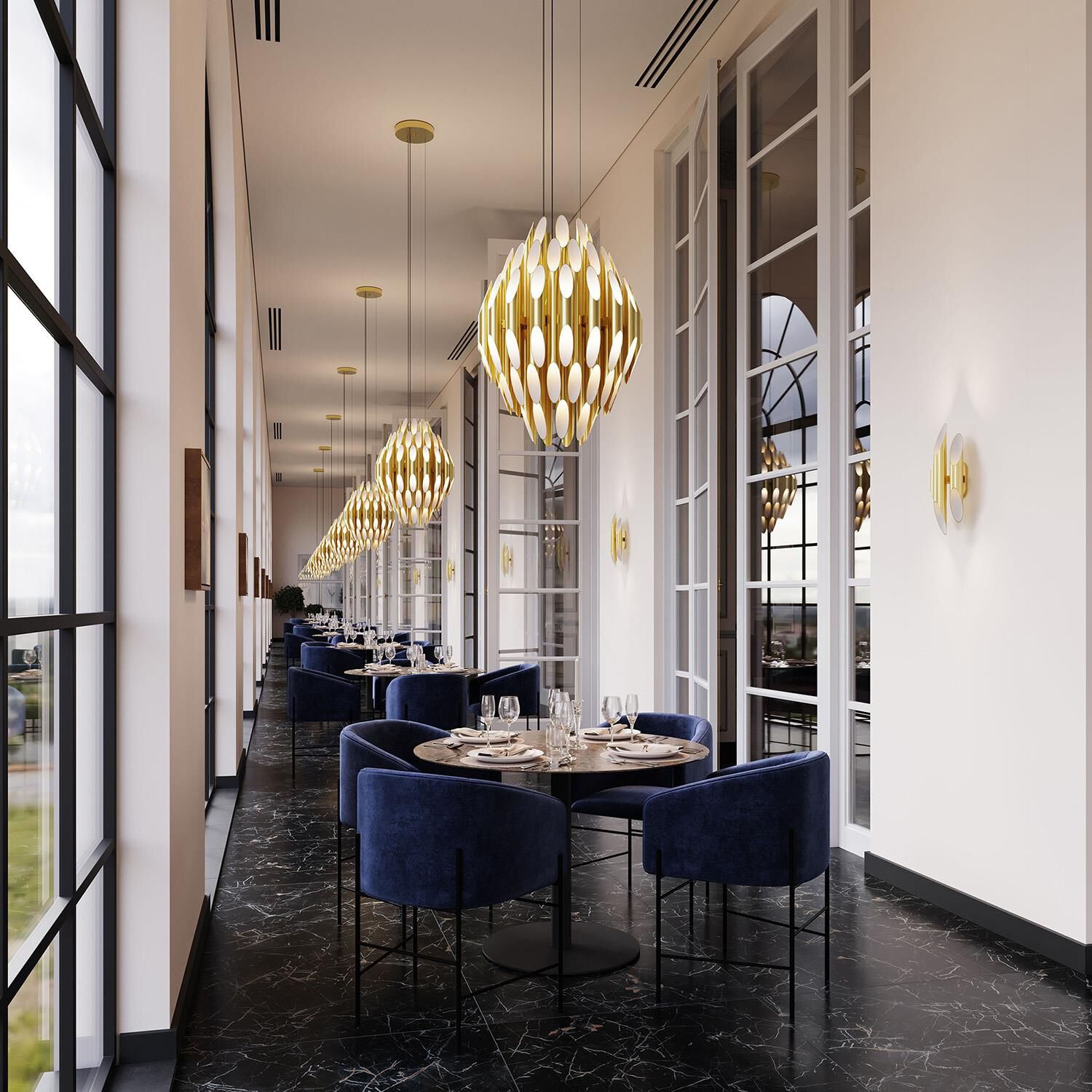 Chimes 24 Inch Large Pendant by SONNEMAN