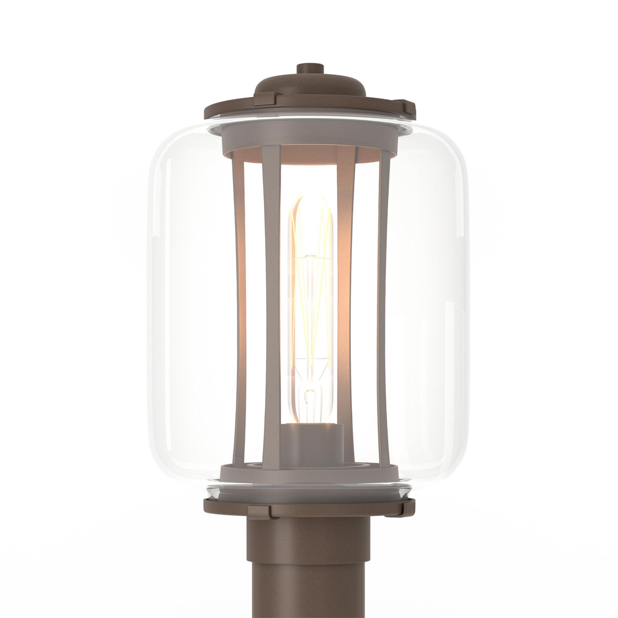 Shown in Coastal Bronze finish and Clear glass