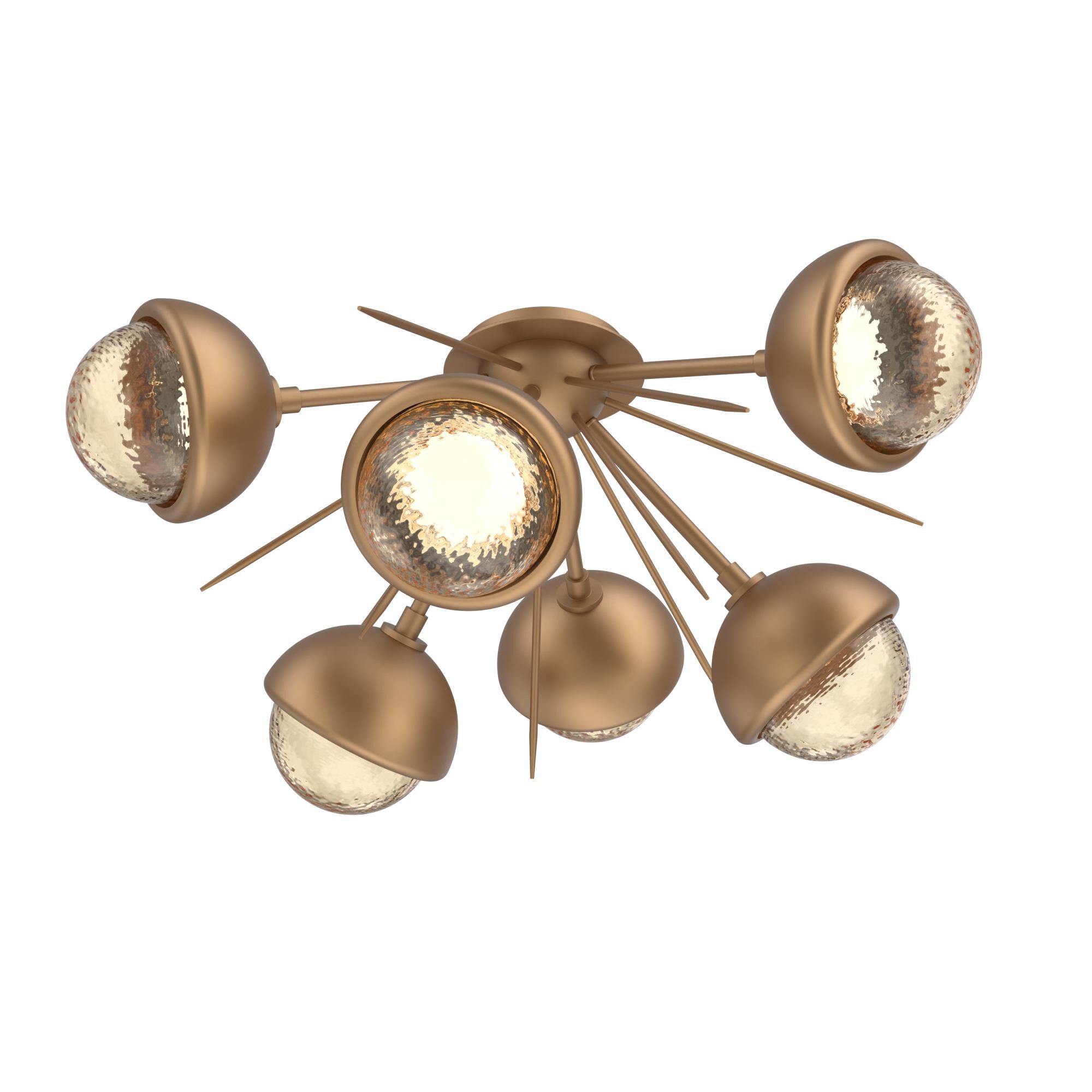 Shown in Novel Brass finish and Amber glass and Metal Shade Matching Finish accent
