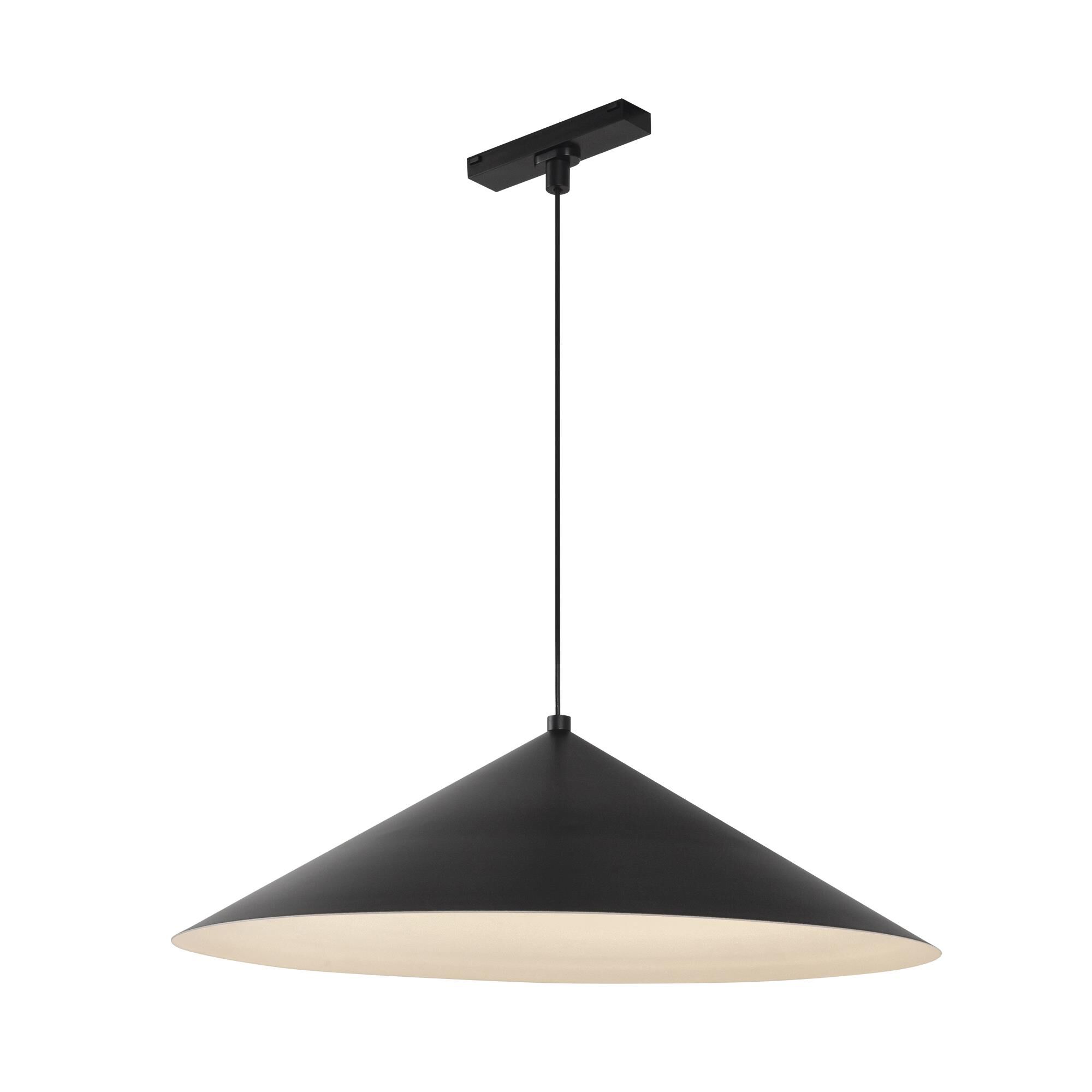 Shown in Black finish and Steel shade