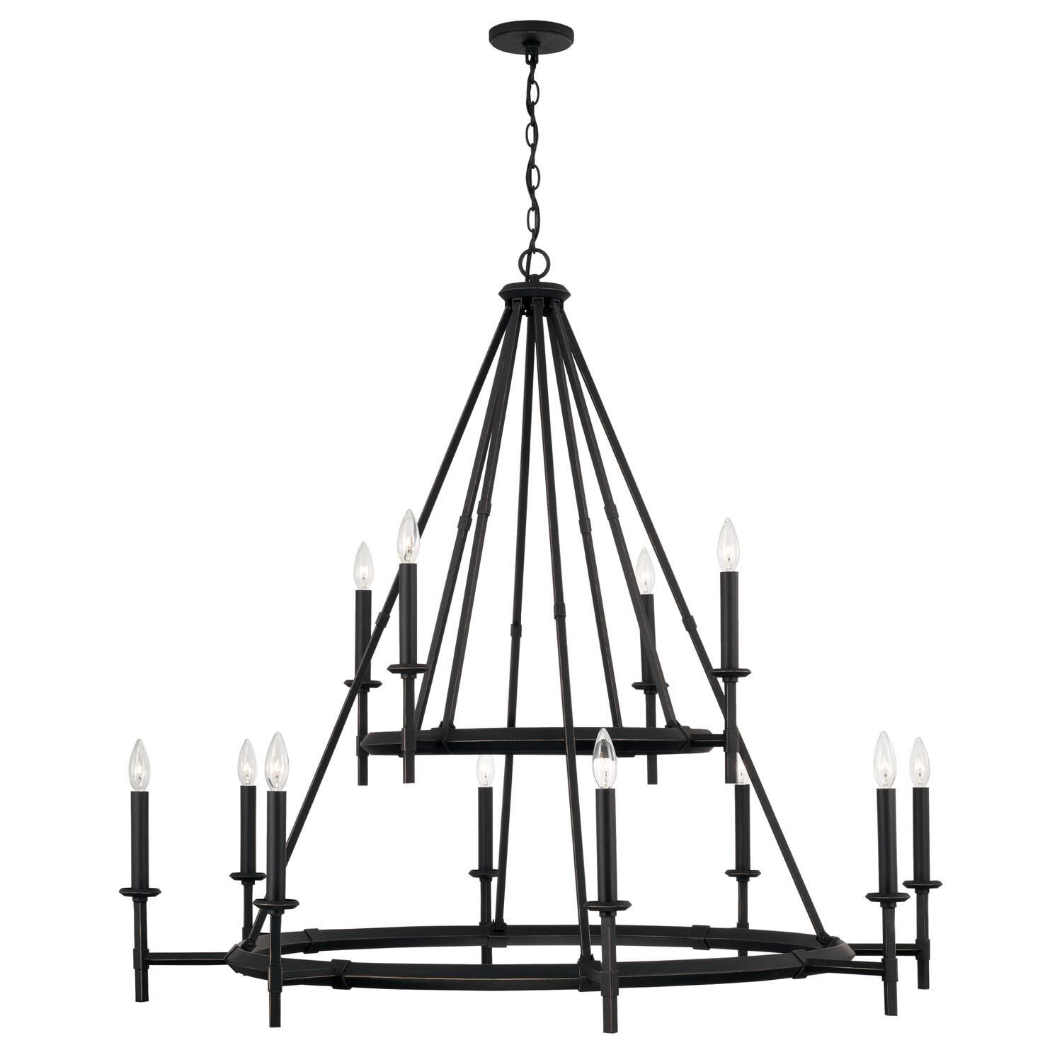 Ogden 48 Inch 12 Light Chandelier by Capital Lighting Fixture Company