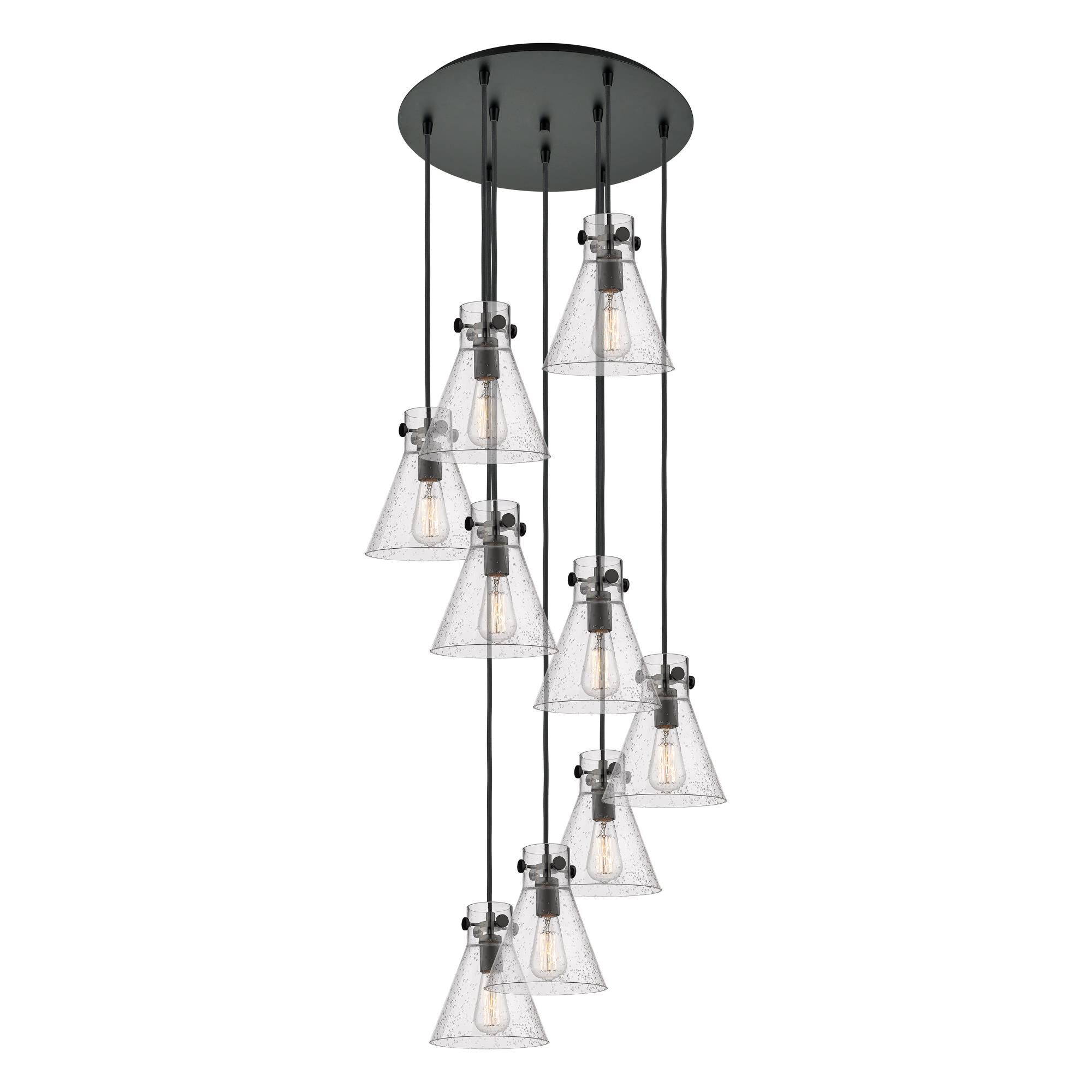 Bruno Marashlian Newton Cone 22 Inch 9 Light Multi Light Pendant by Innovations Lighting